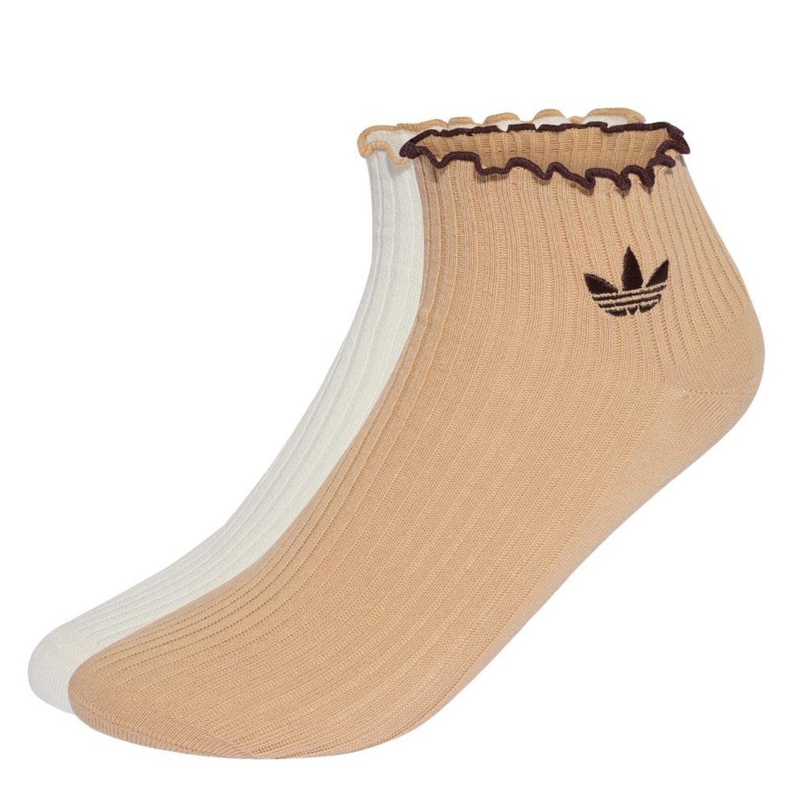 MEIAS CANO MÉDIO BABADO adidas Originals Branco
