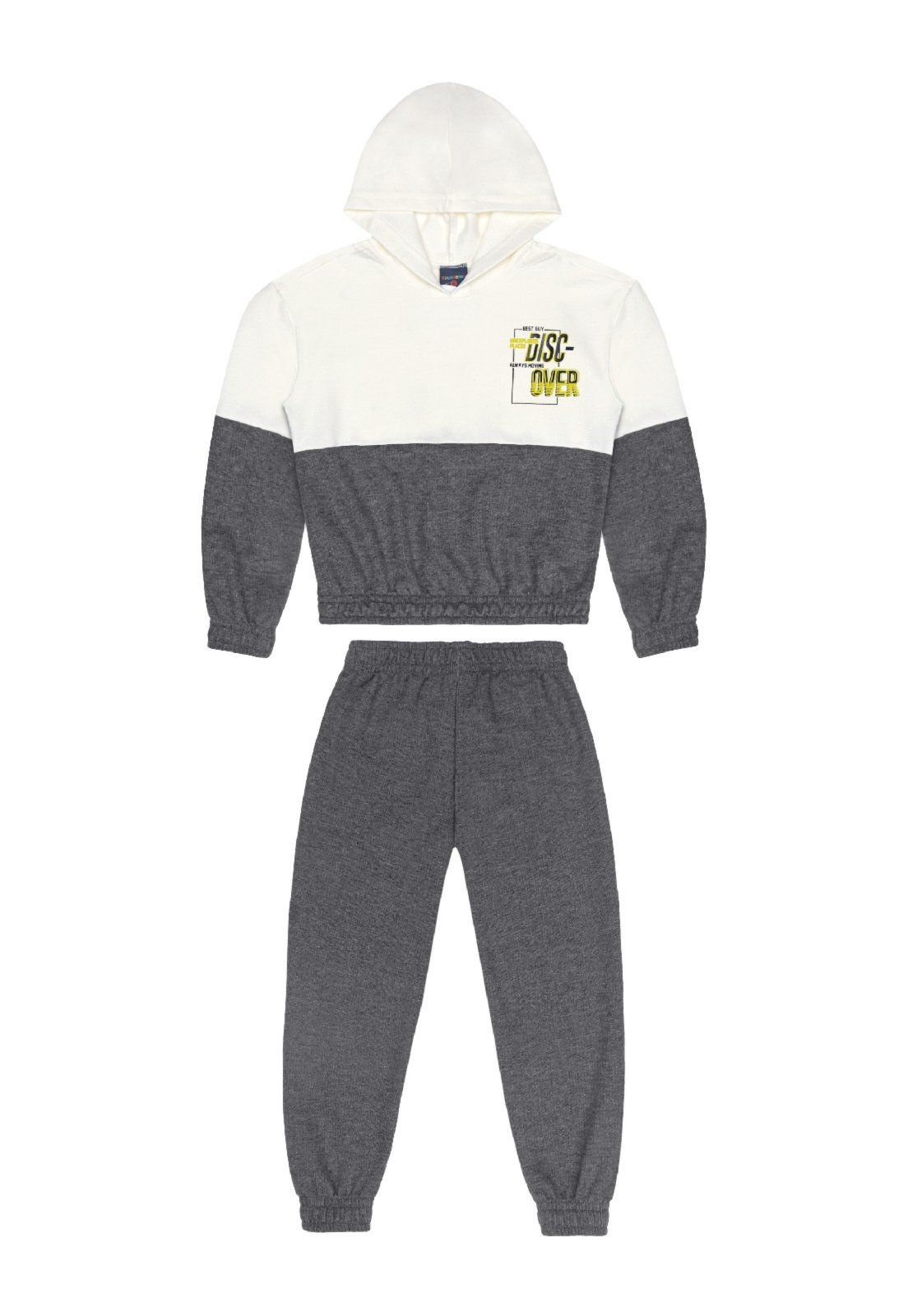 Infantil – Conjunto em Moletom Guloseima Branco