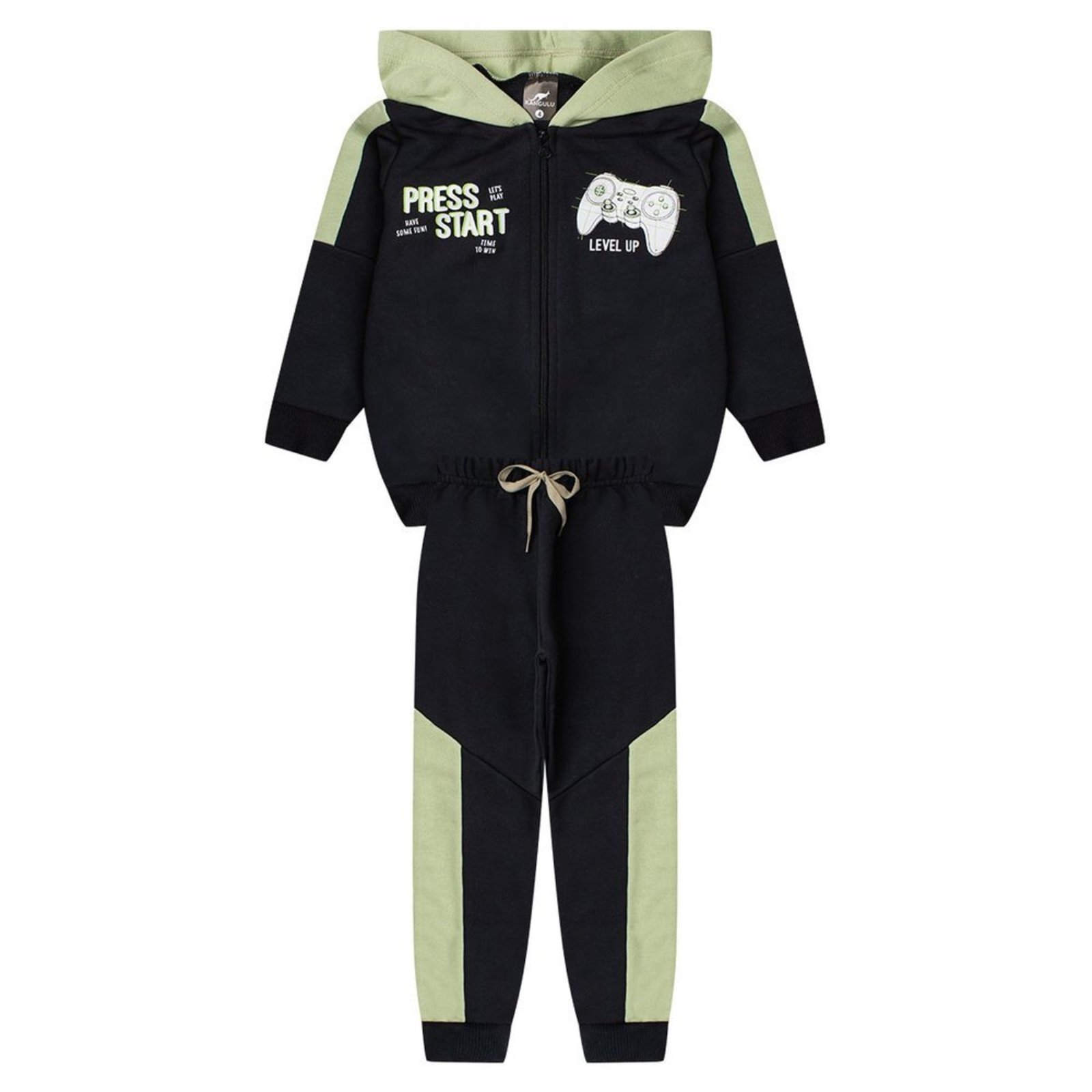 Infantil - Conjunto Menino Inverno Press Start Kangulu