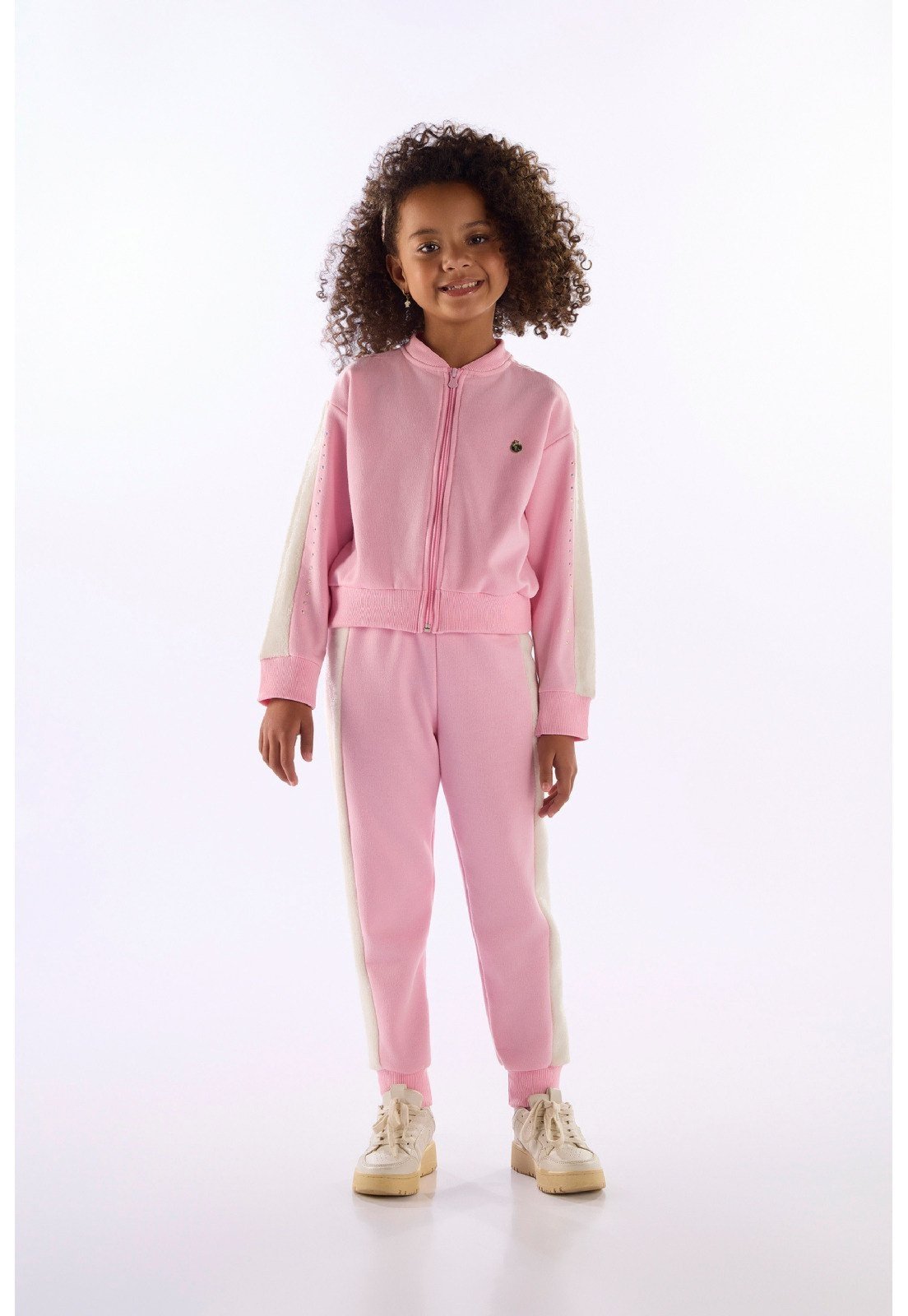 Infantil - Conjunto Jaqueta Calça Moletom Quimby Preto