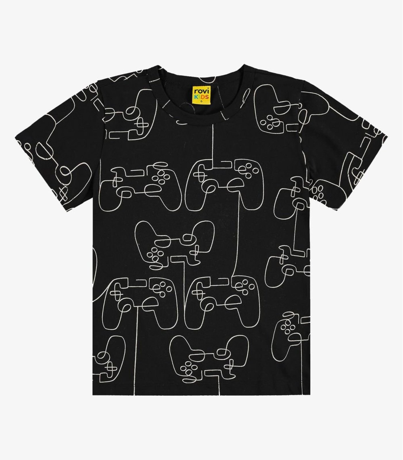 Infantil - Camiseta Menino Estampada Trick Nick Preto