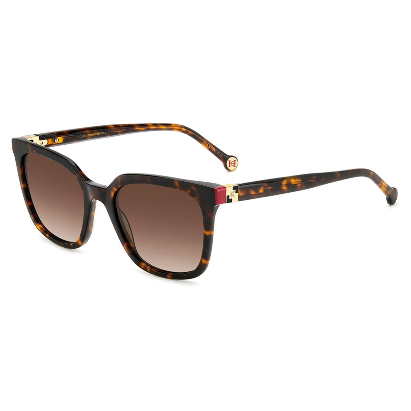 Vista 2 Óculos de Sol Carolina Herrera Her 0236/S O63 53 marrom Carolina Herrera marrom