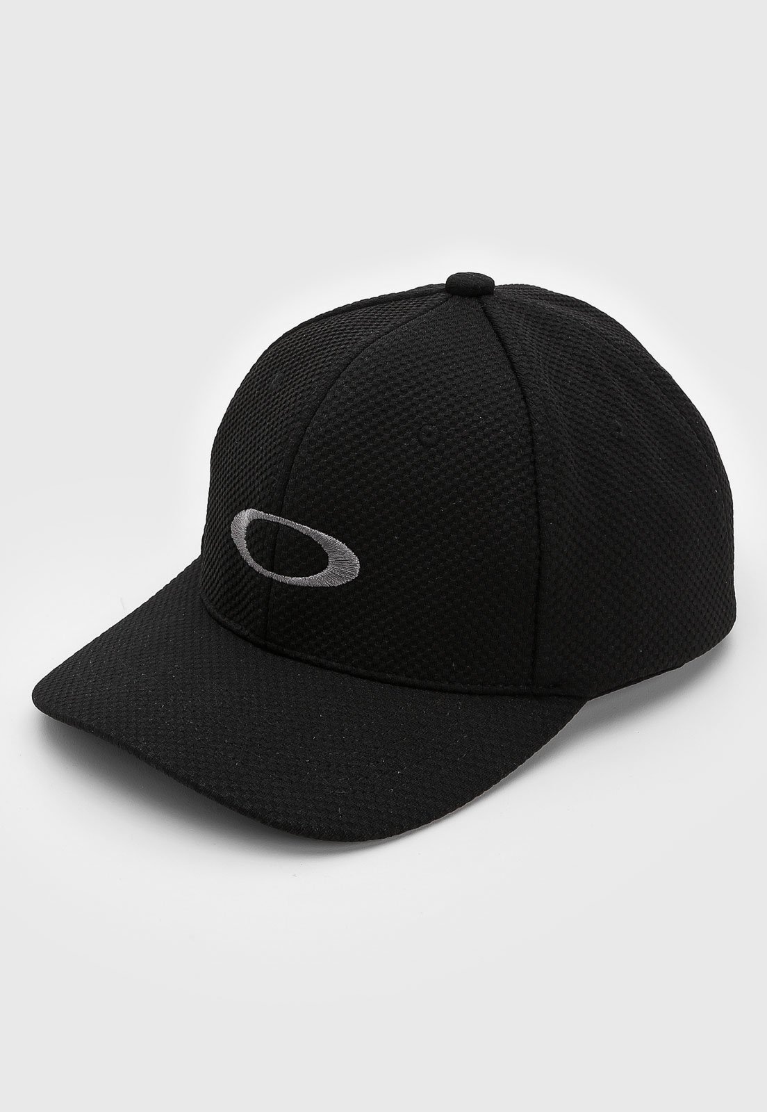 Vista 3 Boné Aberto Oakley Mod Ellipse Aba Curva Oakley preto