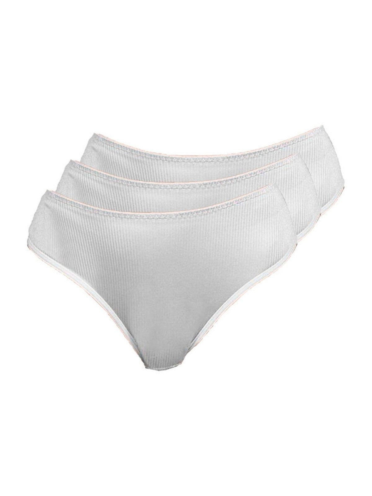 Kit com Calcinhas 3 Alta Abrupt Demillus 56096 Branco