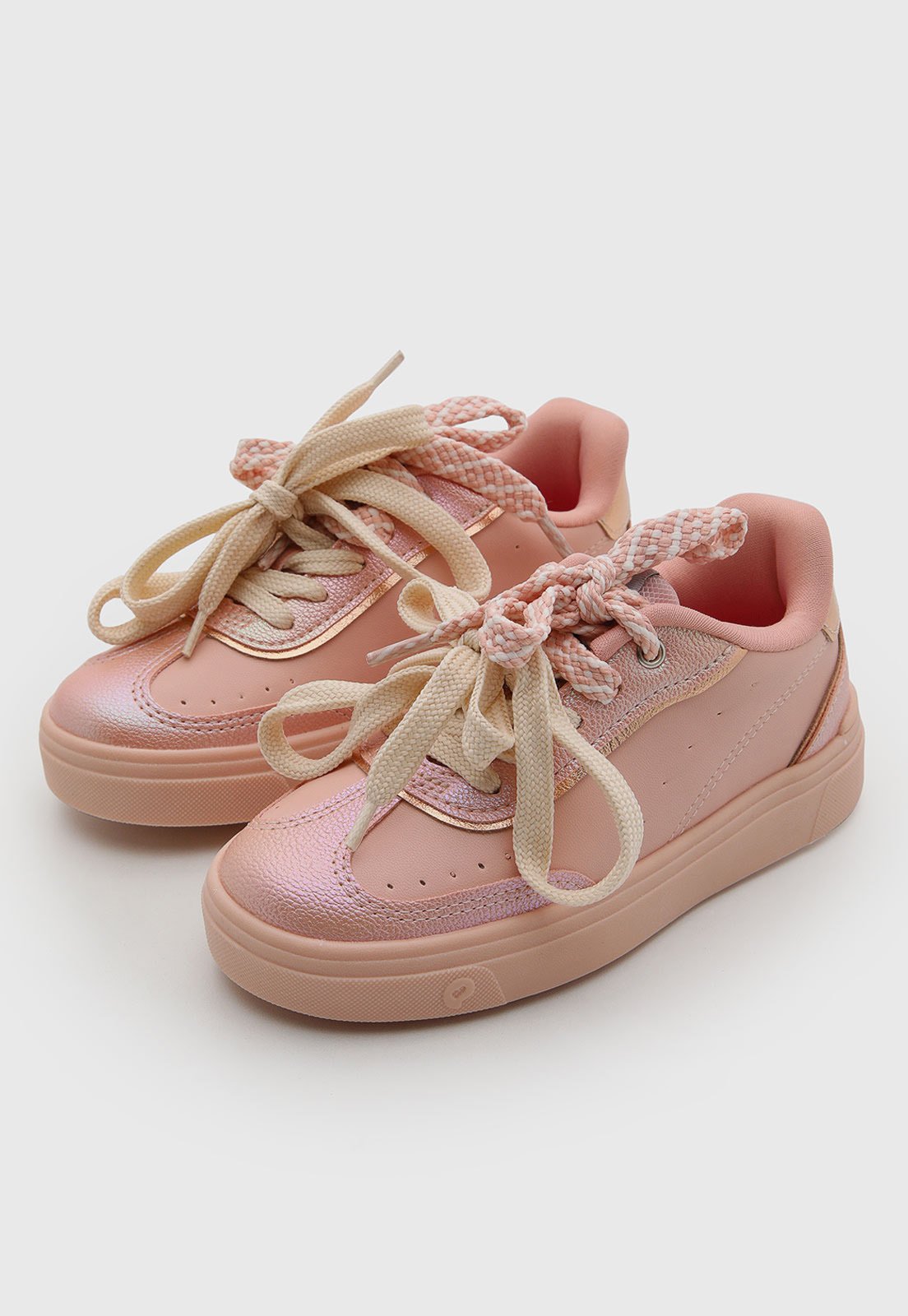 Infantil - Tênis Pampili Detalhe Metálico Rosa