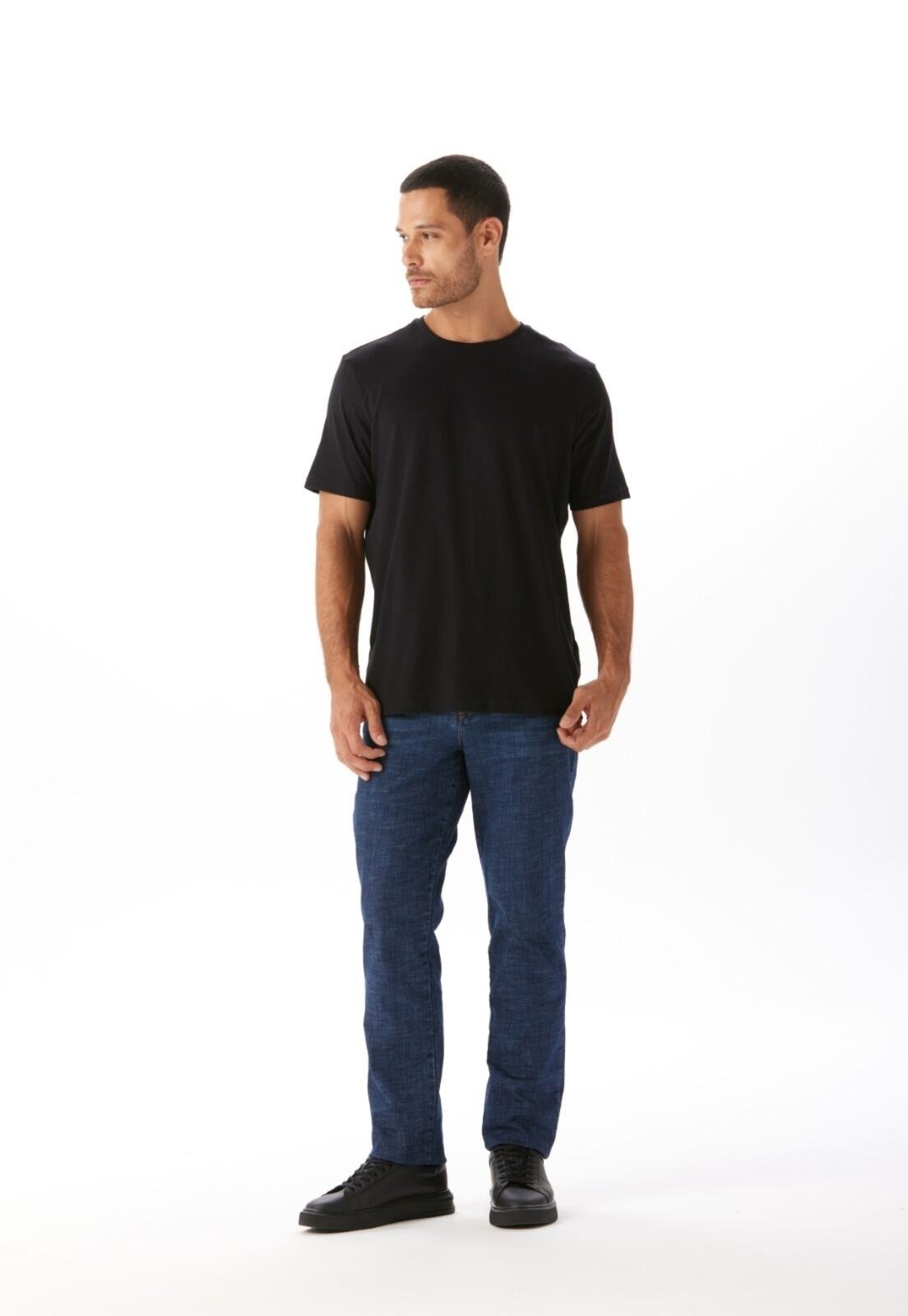 Calça Jeans Slim 5 Bolsos Traymon – Azul Indigo – 38