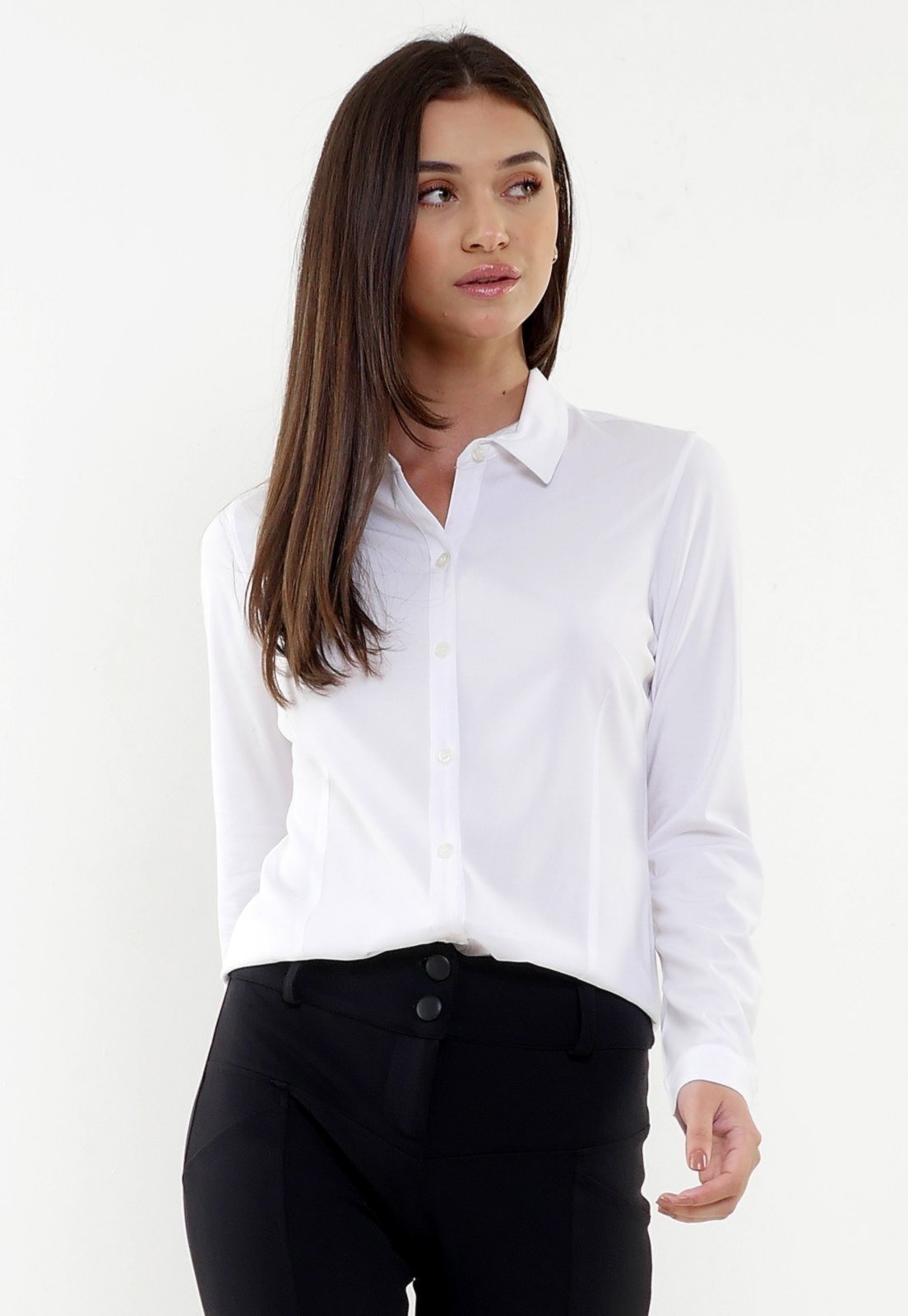 Camisa Intens Manga Longa Viscose Branco