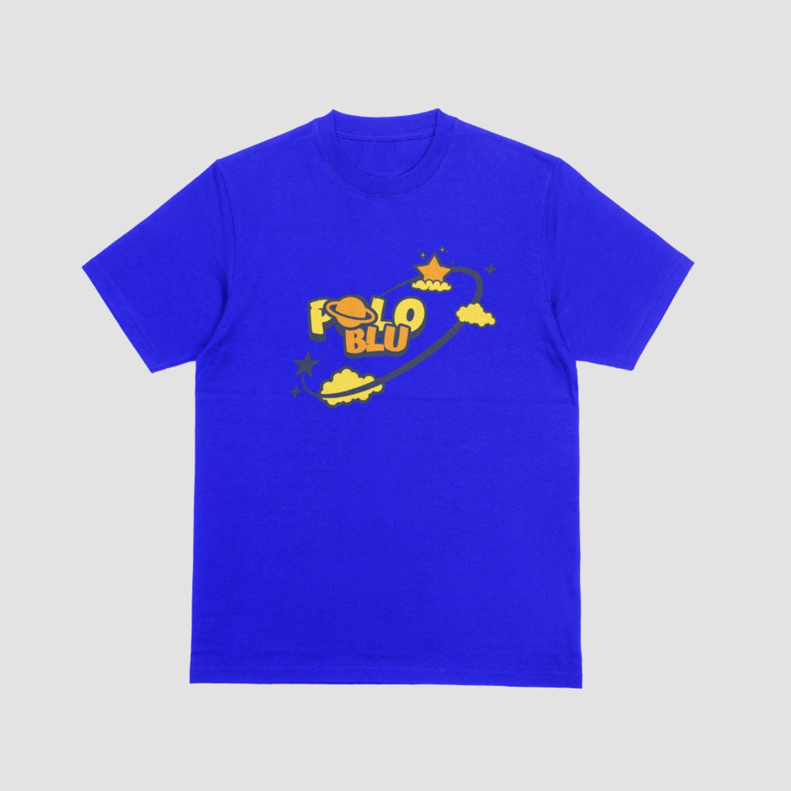 Infantil – Camiseta Masculina Azul Royal Estampada Leve Polo Blu do RN ao GG