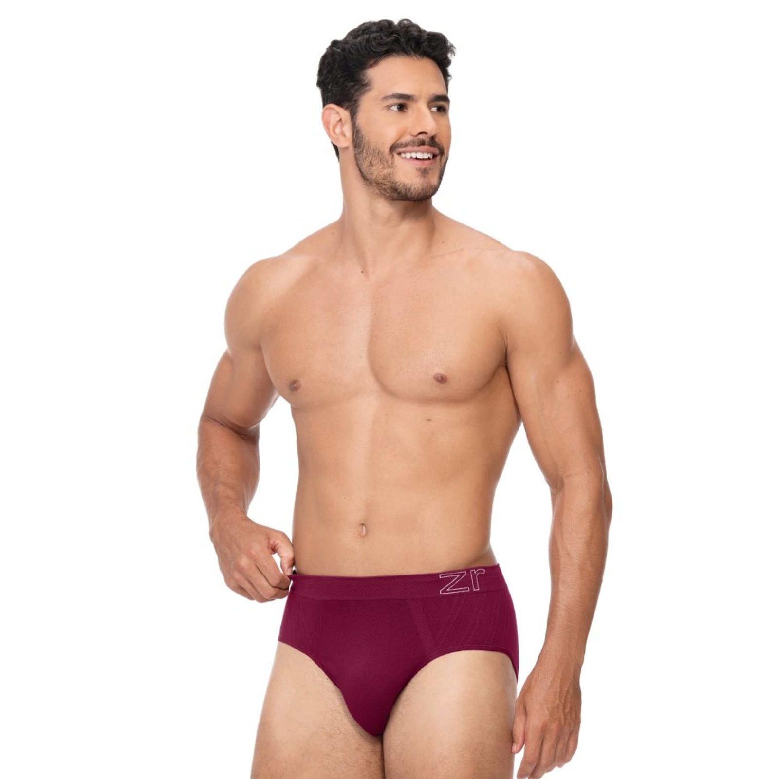 Cueca Slip sem Costura Vermelho