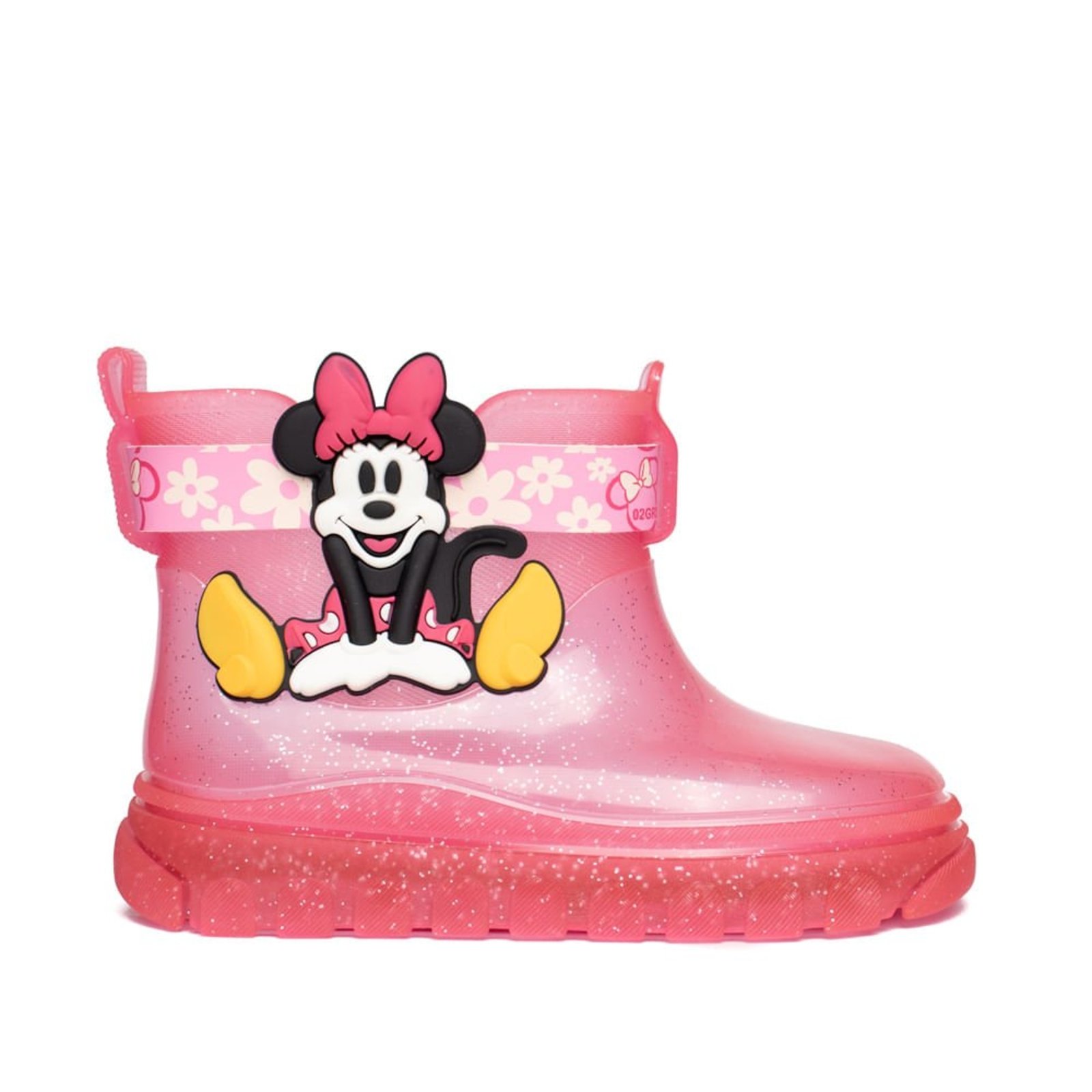 Infantil - Bota Galocha Grendene Minnie Glitter Rosa