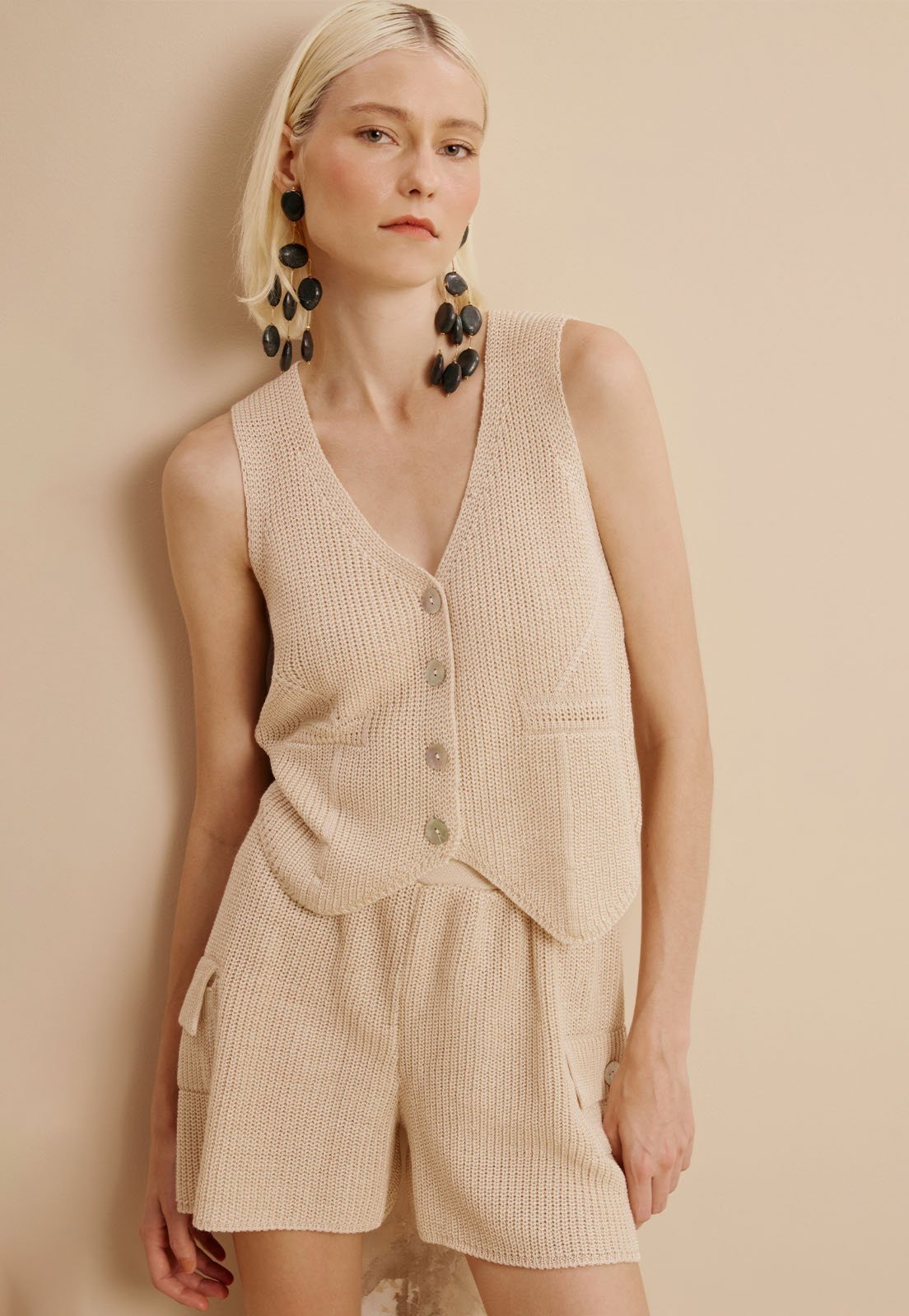 Short Tricot Bolsos