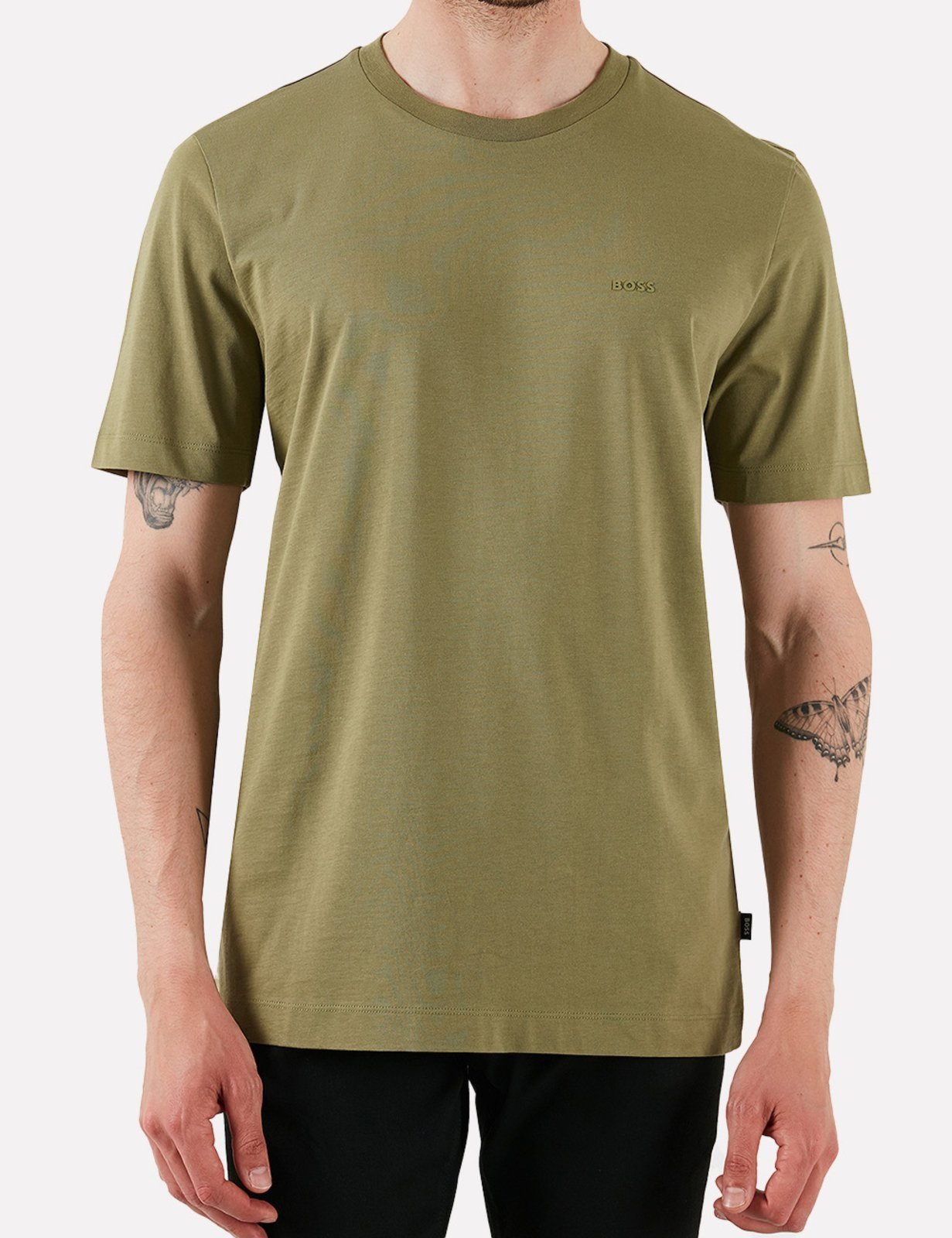 Camiseta Hugo Boss Masculina Regular Thompson 01 Verde Claro