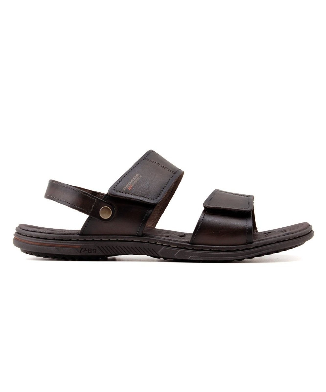 Sandália Pegada Masculina 45 Acima 533303 Couro Cravo Incolor