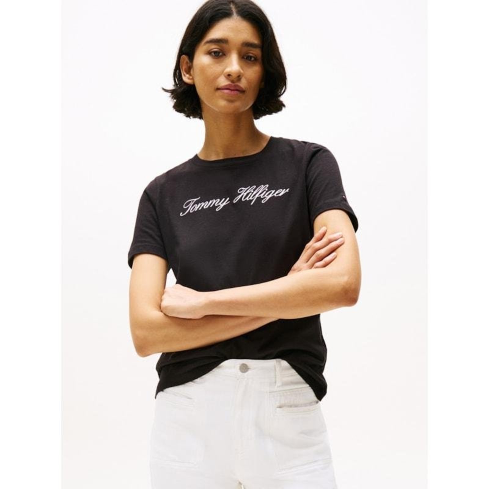 Camiseta Logo Cursivo Preto