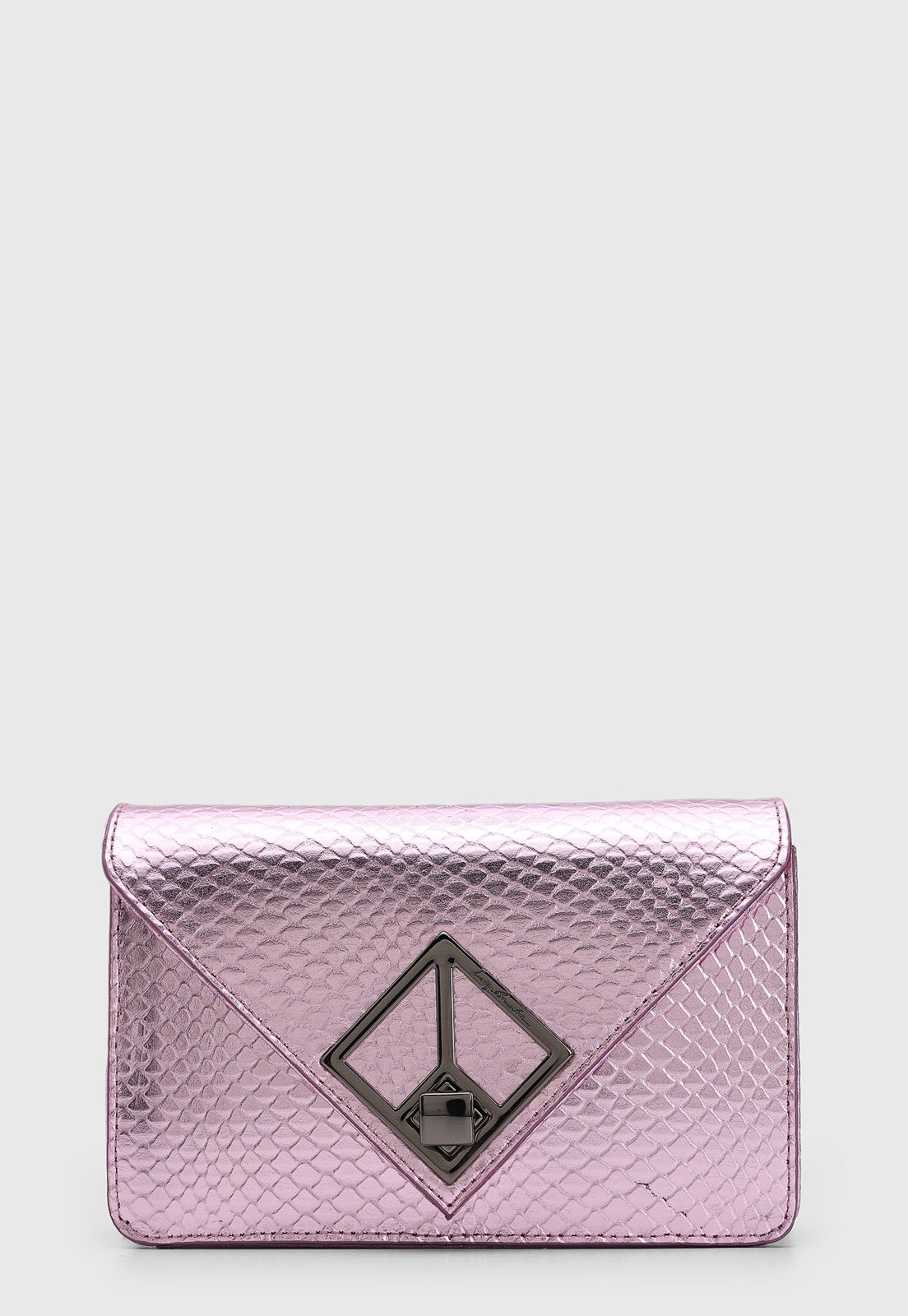 Bolsa Tiracolo Luiza Barcelos Alça Corrente Lilás