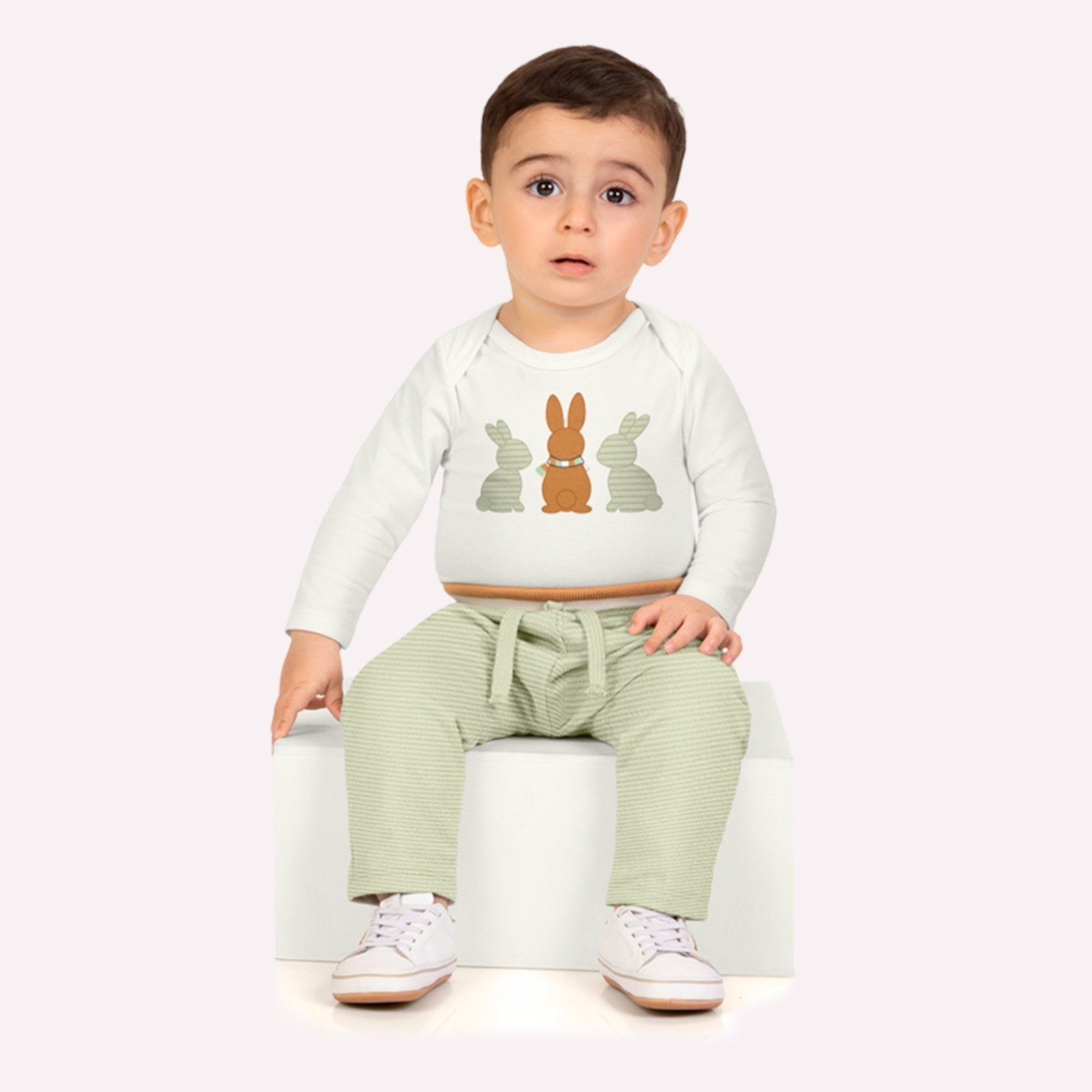 Infantil - Conjunto Menino Coelhos Milon