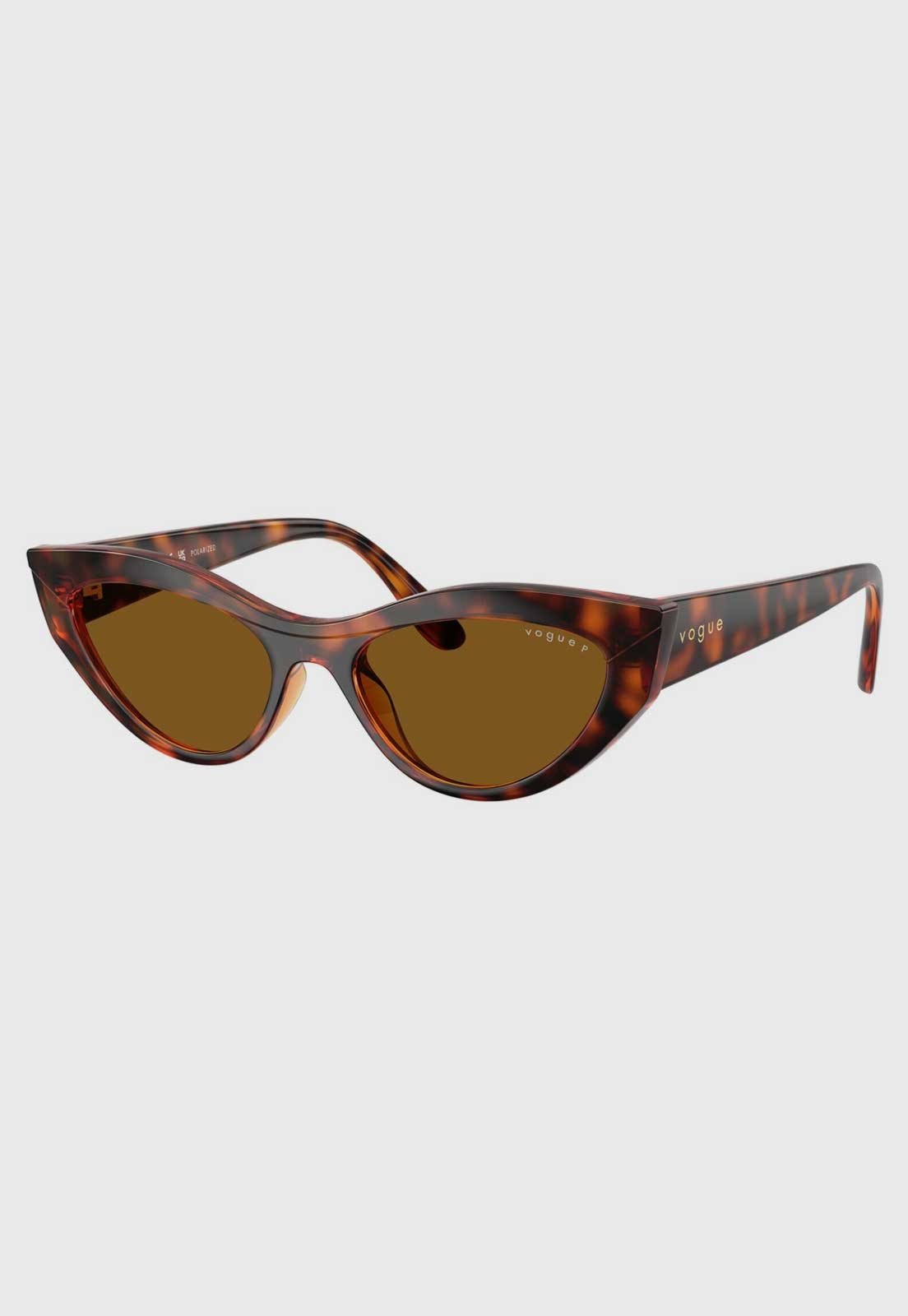Óculos de Sol Feminino Vogue Cat Eye Marrom Tartaruga
