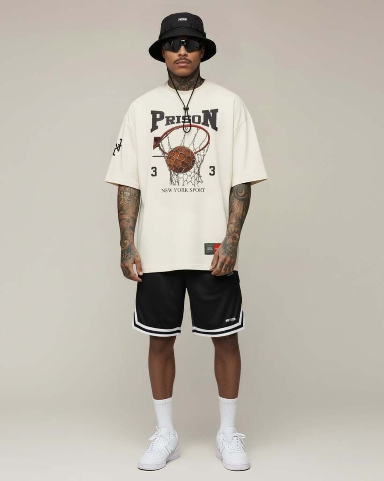 Camiseta oversized basketball hoop Off-White