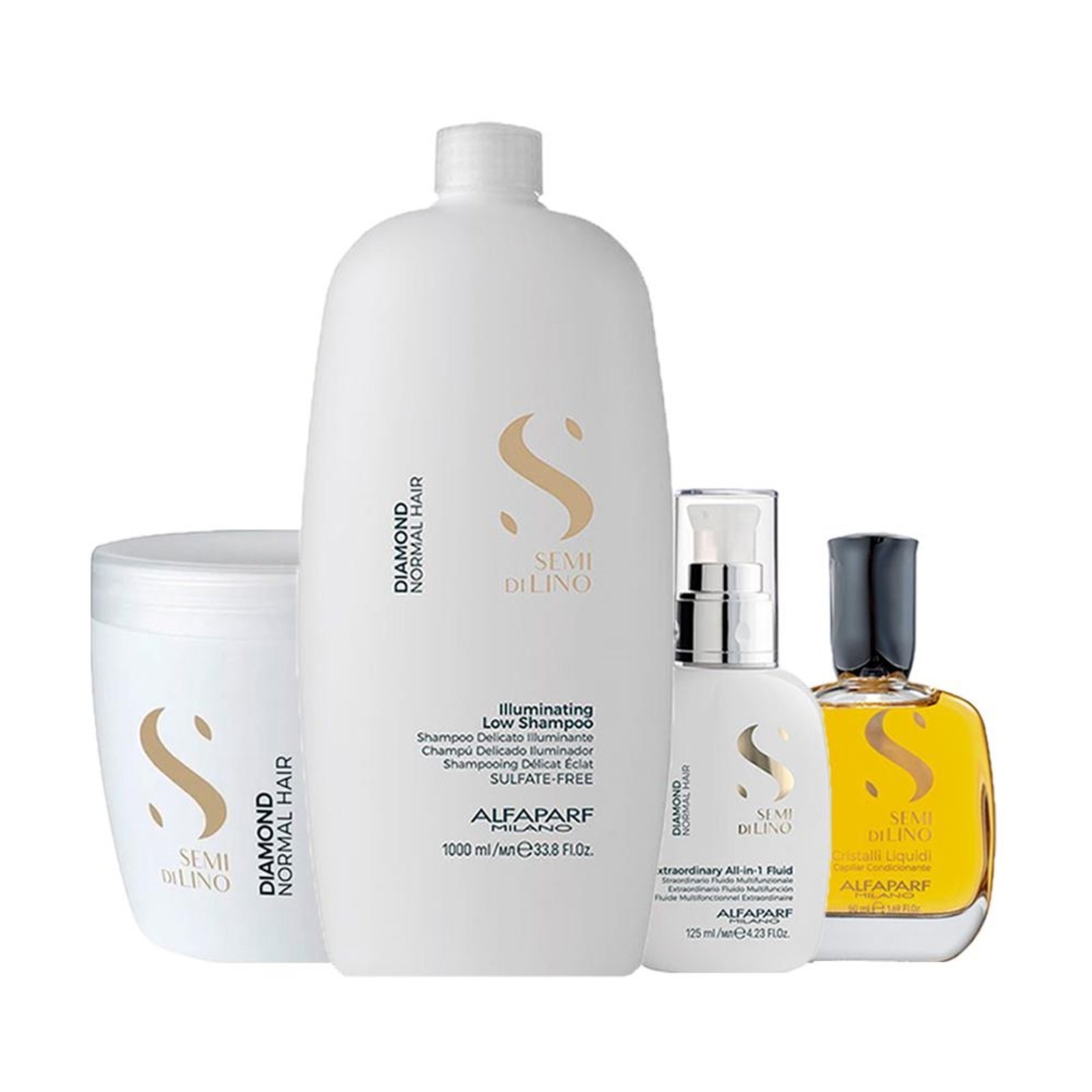 Alfaparf Semi Di Lino Diamond Shampoo, Másc, Fin e Óleo