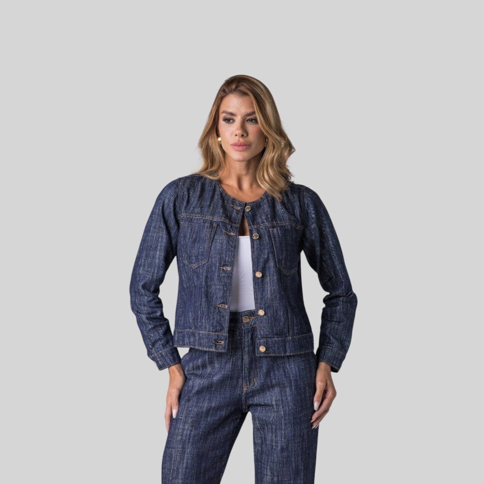 Jaqueta Feminina Jeans Zune INDIGO