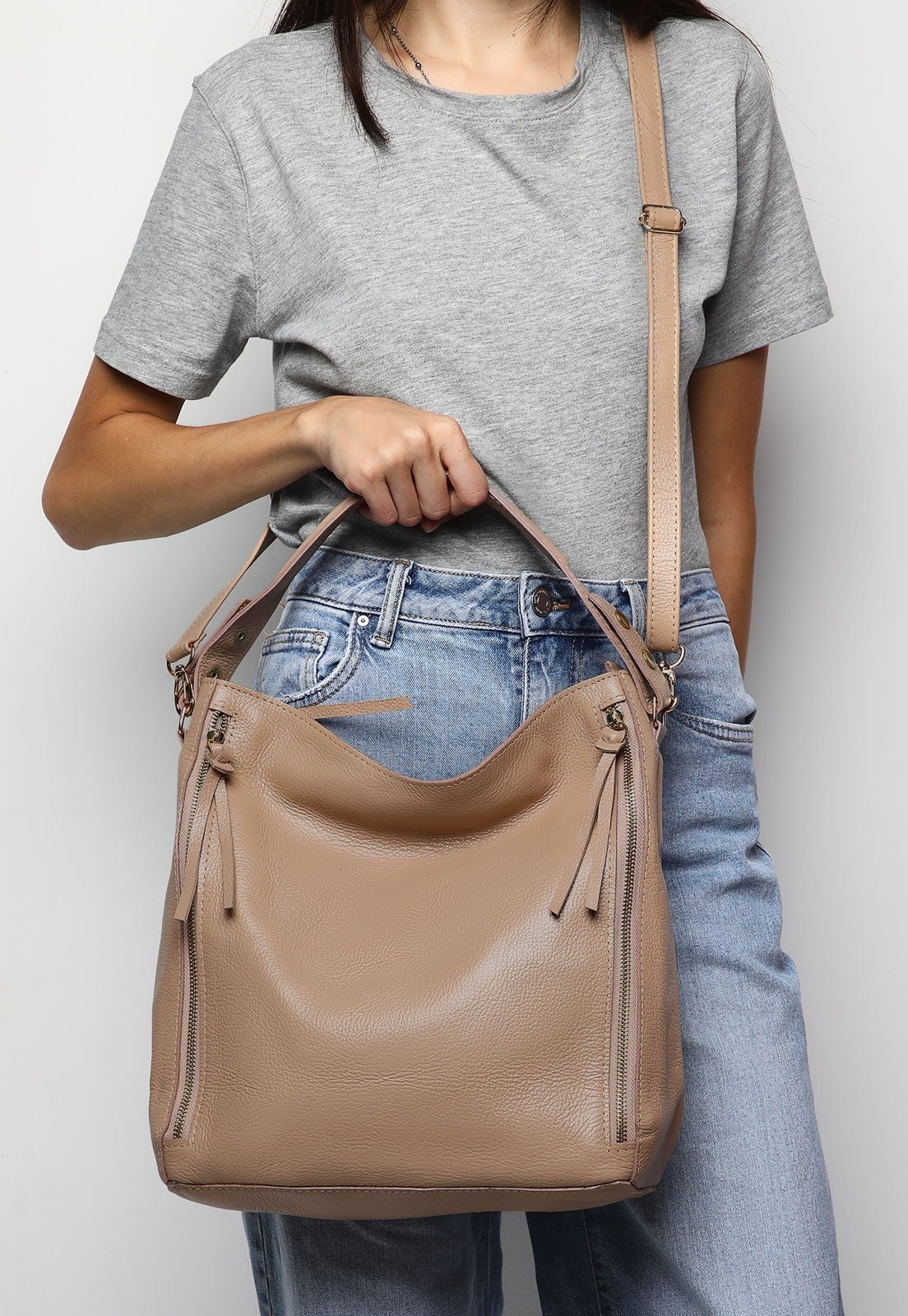 Bolsa SN Couros Vermont Nude