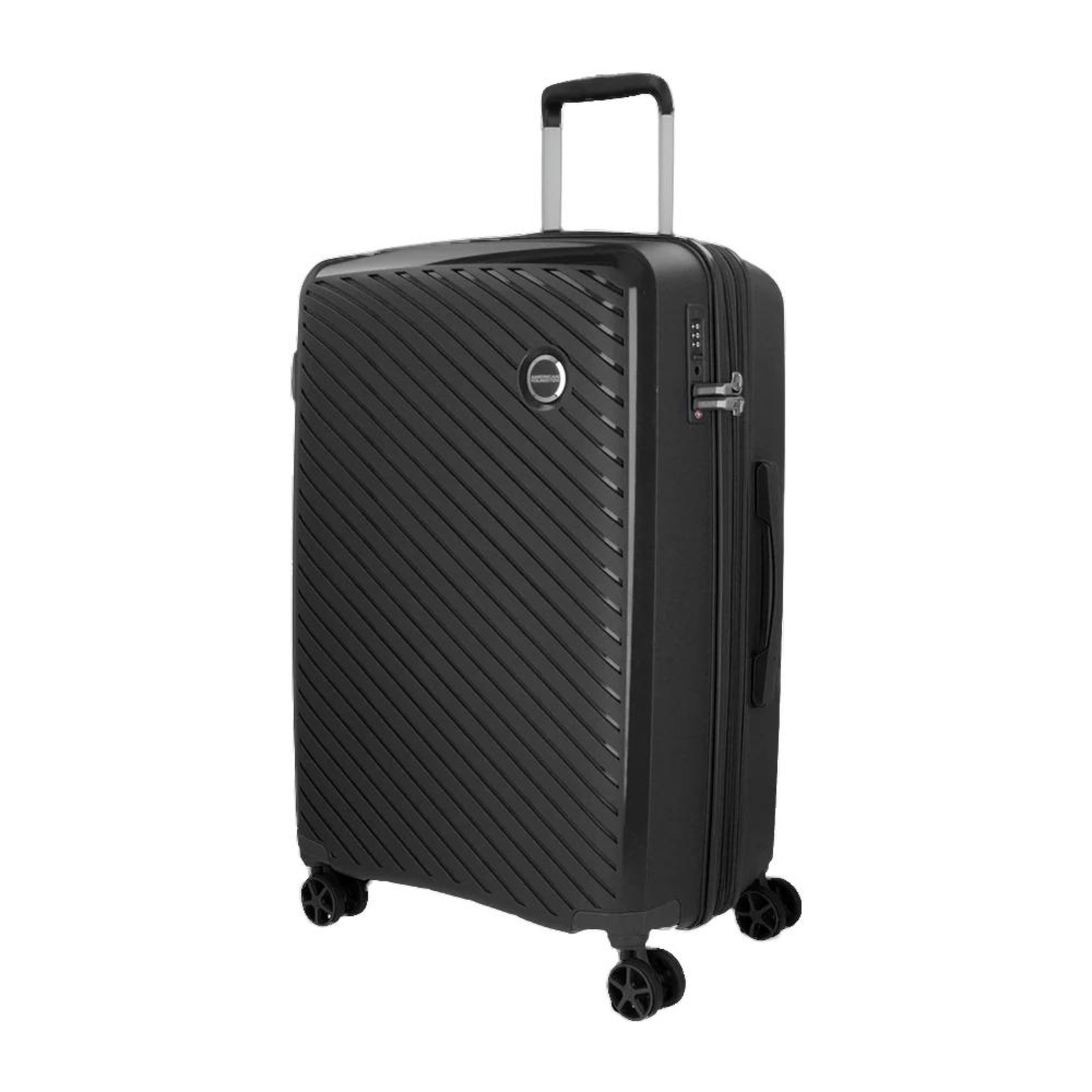 Vista 3 Mala de Viagem American Tourister Grande Zanzibar Preto incolor American Tourister incolor