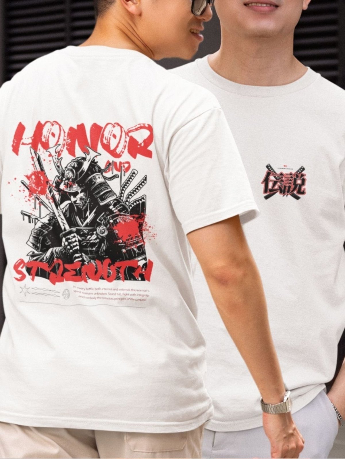 Camiseta Masculina GuGi Honra Samurai Branco