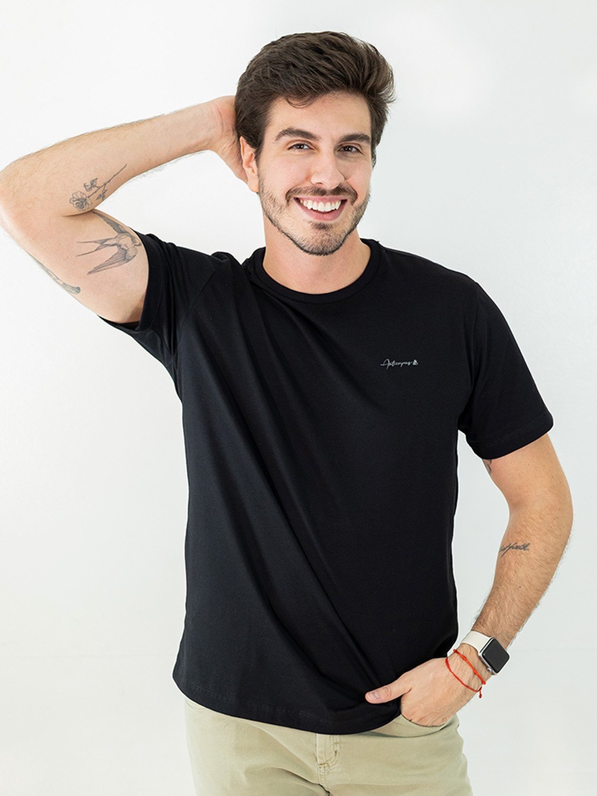 Camiseta Masculina Estampa Lateral Algodão Anticorpus