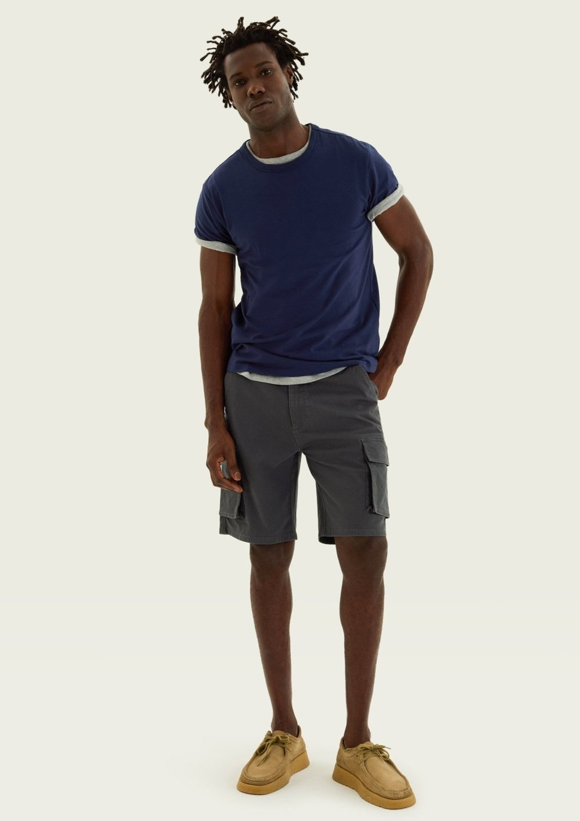 Bermuda Masculina Cargo Em Sarja Hering