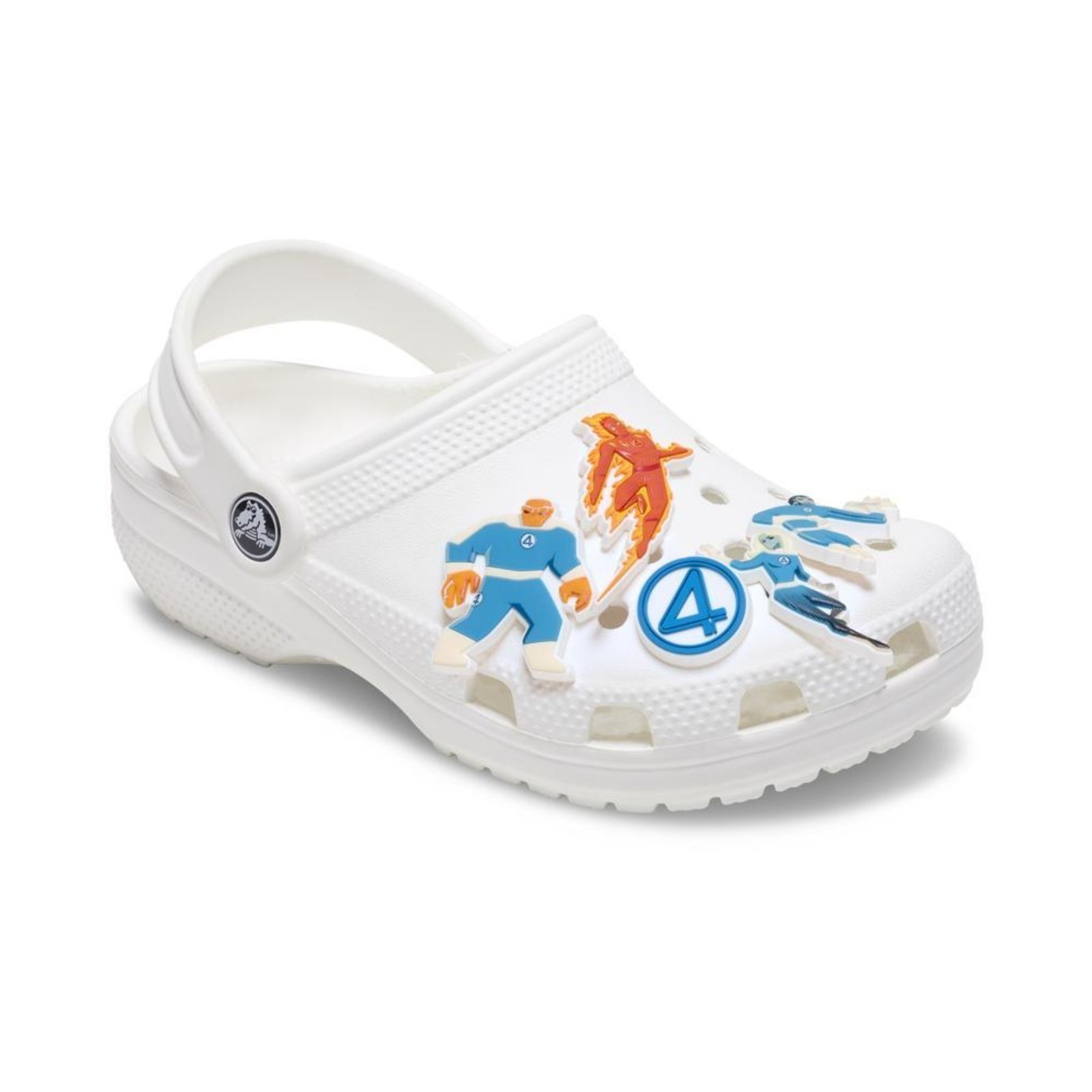 Vista 3 Infantil - Jibbitz™ Marvel Quarteto Fantástico Pack com 5 Peças Crocs branco