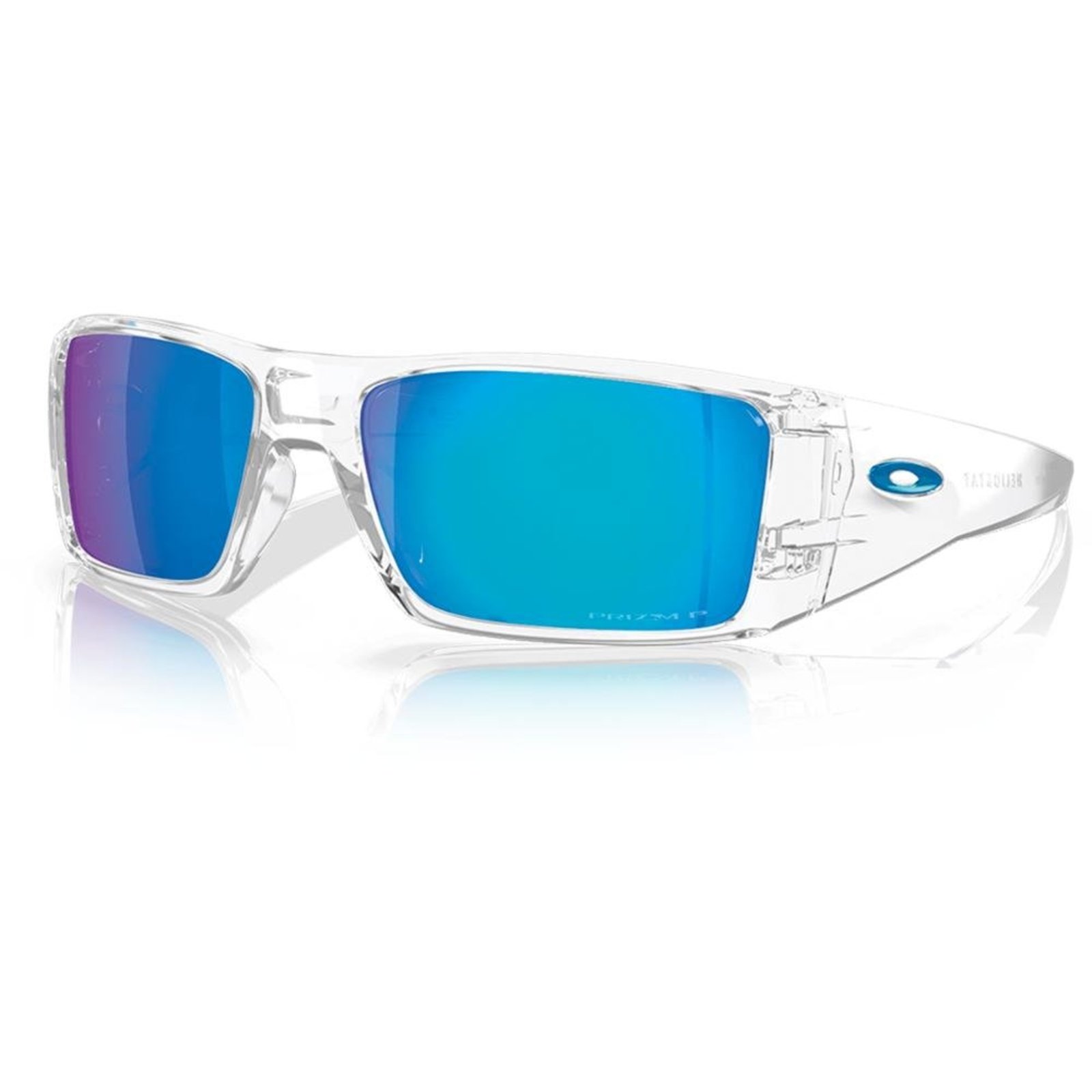 Óculos Sol Oakley Heliostat Clear Prizm Sapphire Polarizada