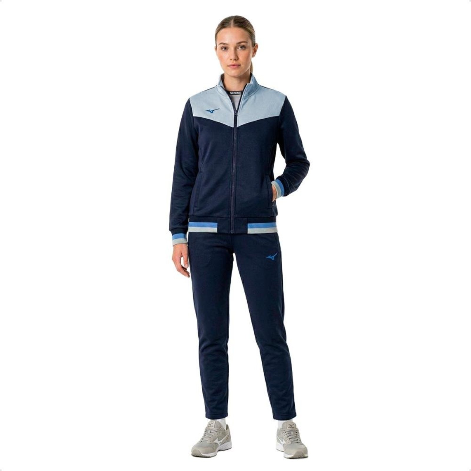 Agasalho Mizuno Root IV Feminino Azul Marinho