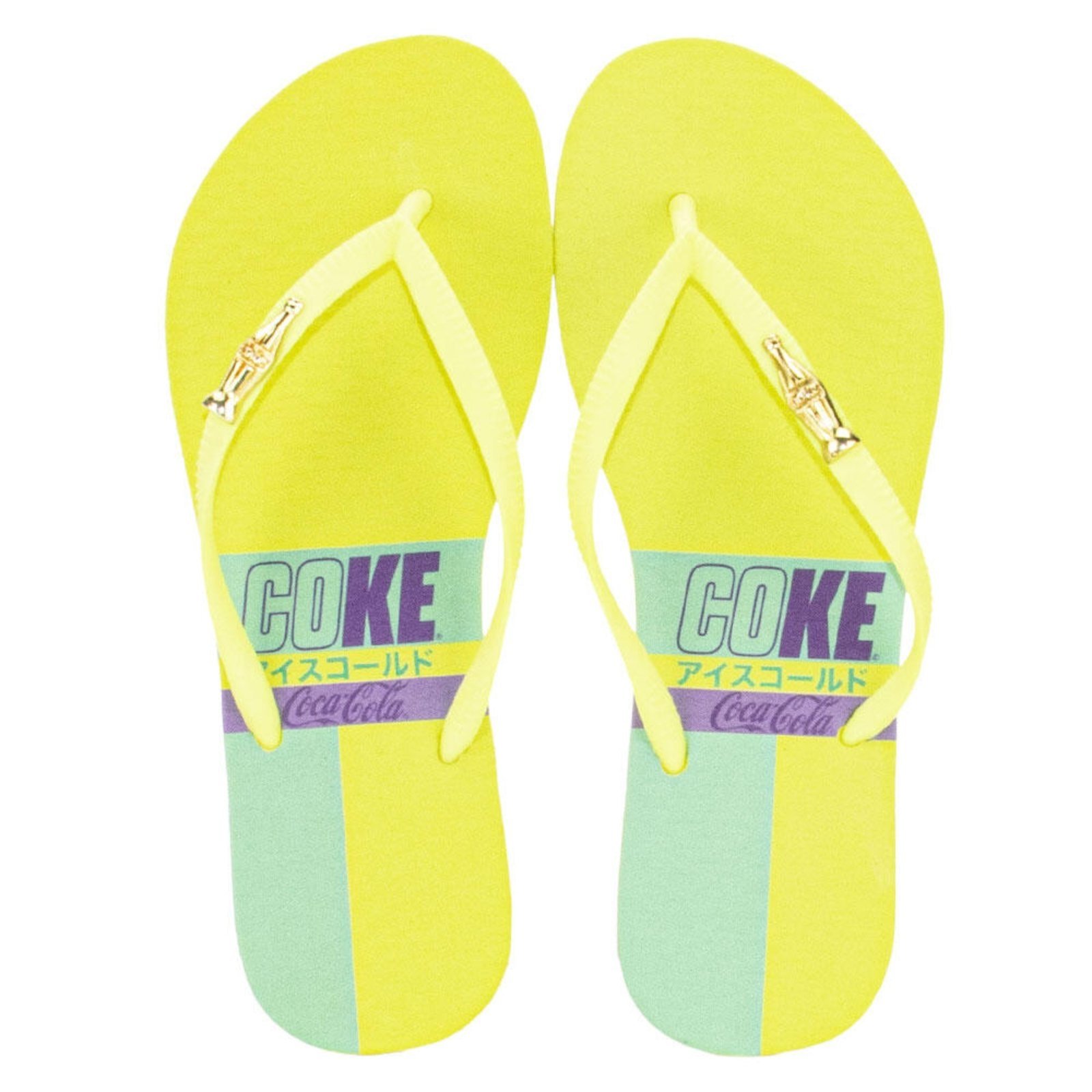 Chinelo Feminino Coke Japan Style Coca Cola Cc3984 5373952 Amarelo