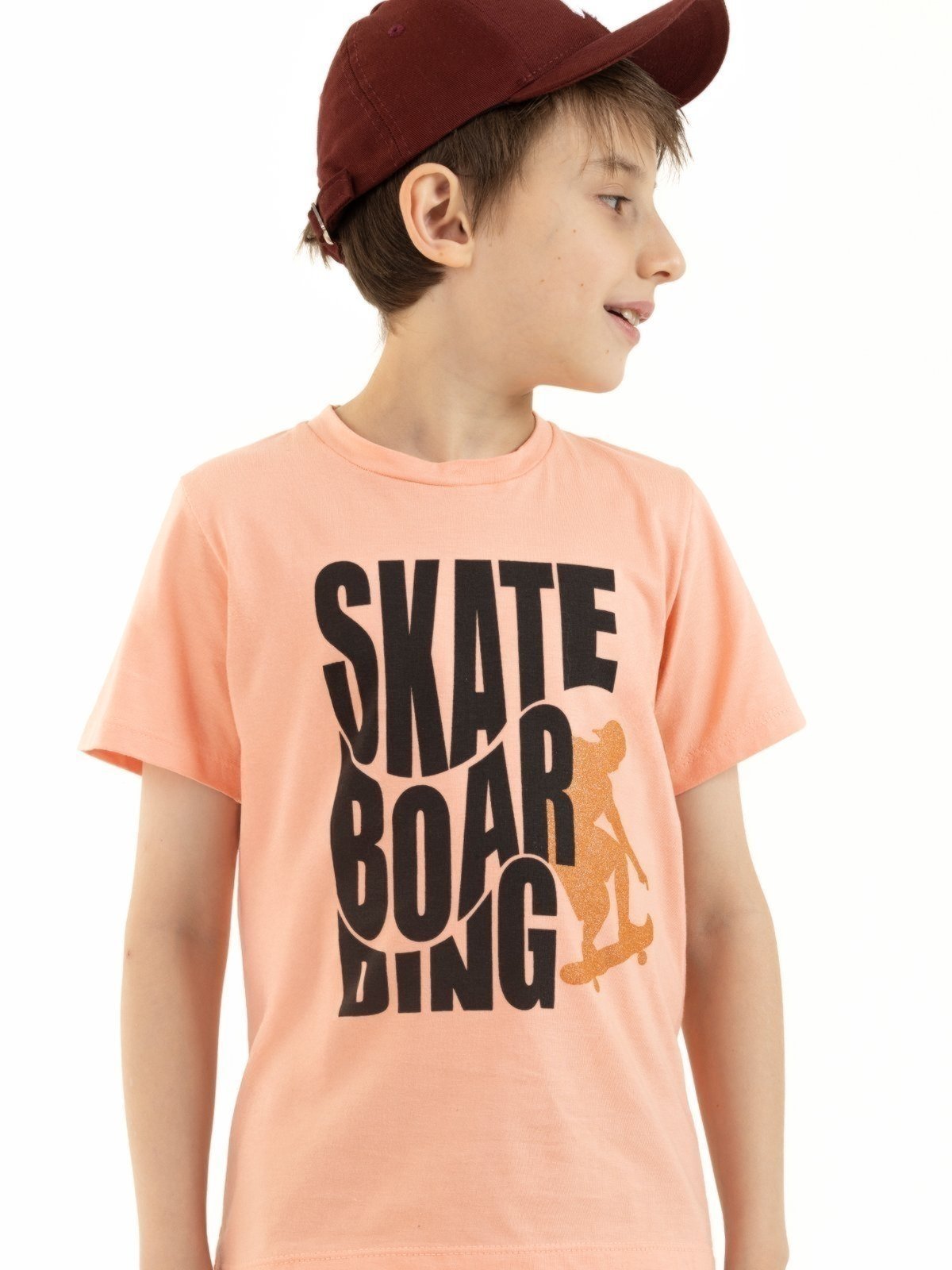 Vista 2 Infantil - Camiseta Curta de Verão Menino Skateboarding Magicamente Magicamente Kids branco Magicamente Kids branco