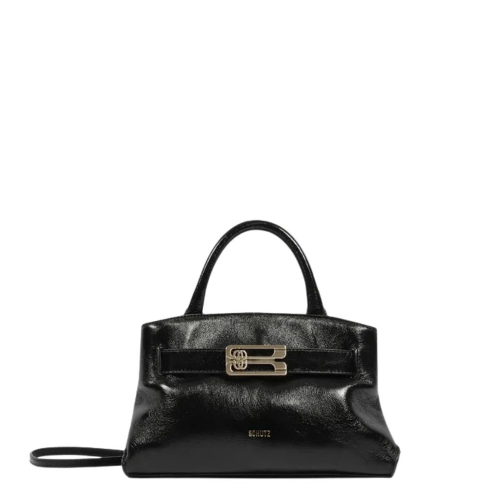 Bolsa Schutz Hobo Média Heather Preto