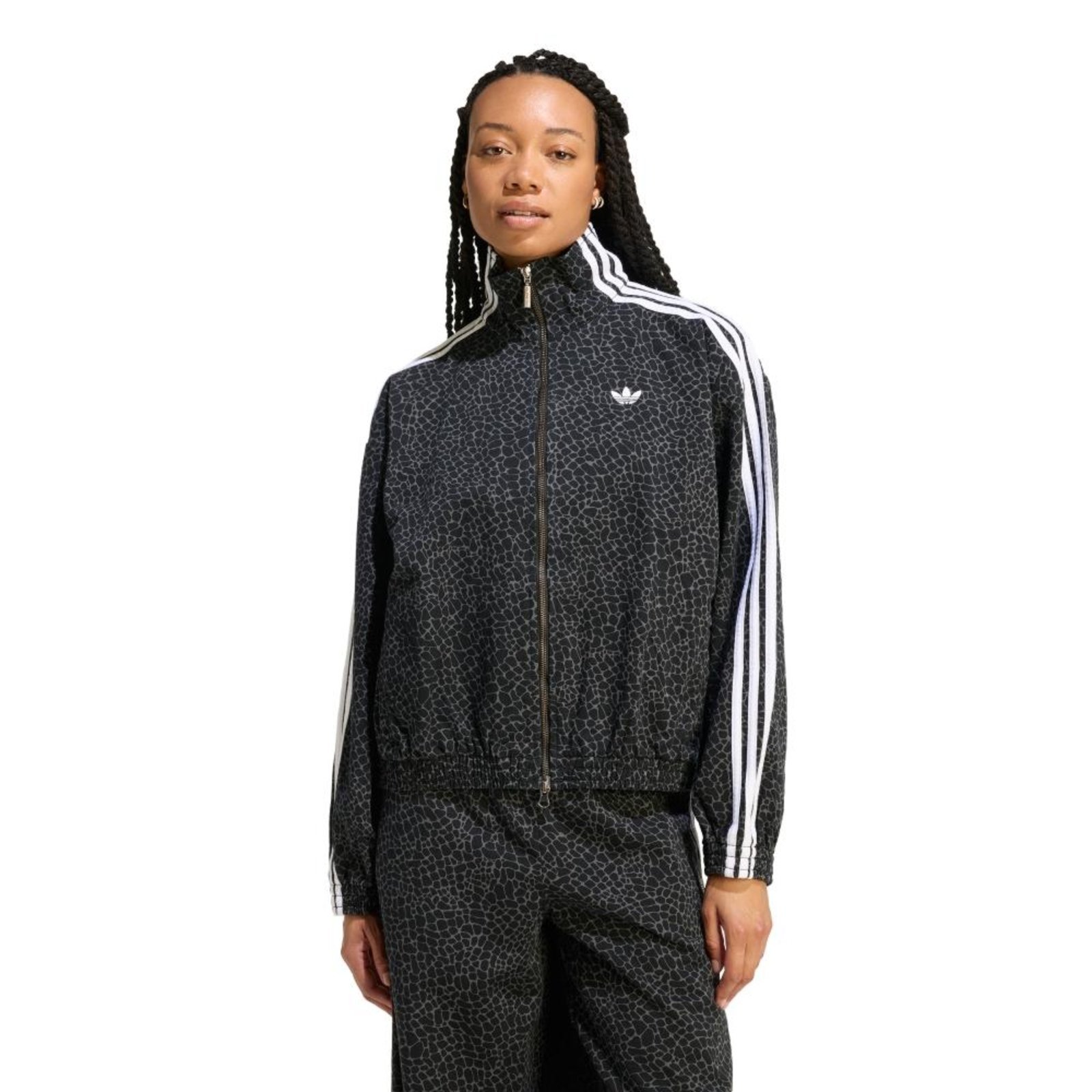 JAQUETA JEANS OVERSIZED FIREBIRD AOP adidas Originals Preto