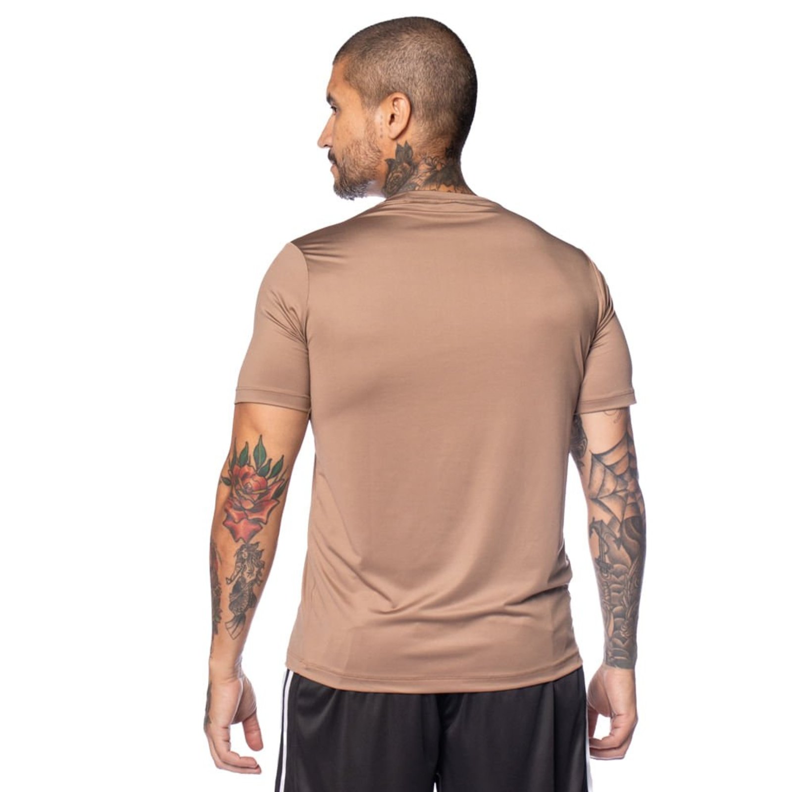 Vista 3 Camiseta Masculina Ninety Eight N-Dry Ondas Claro marrom Ninety Eight marrom
