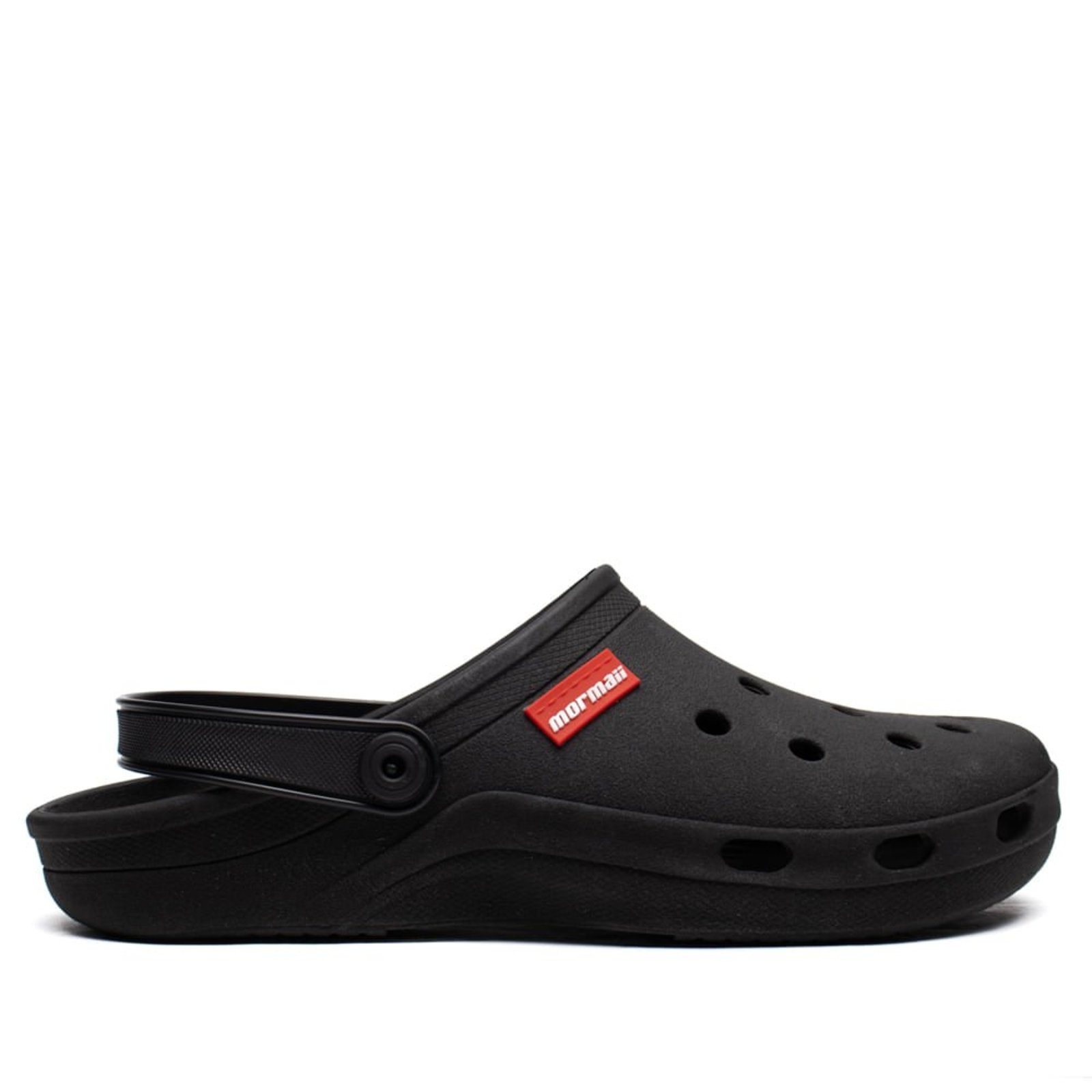 Infantil - Sandália Babuche Masculina Mormaii Preto/Vermelho