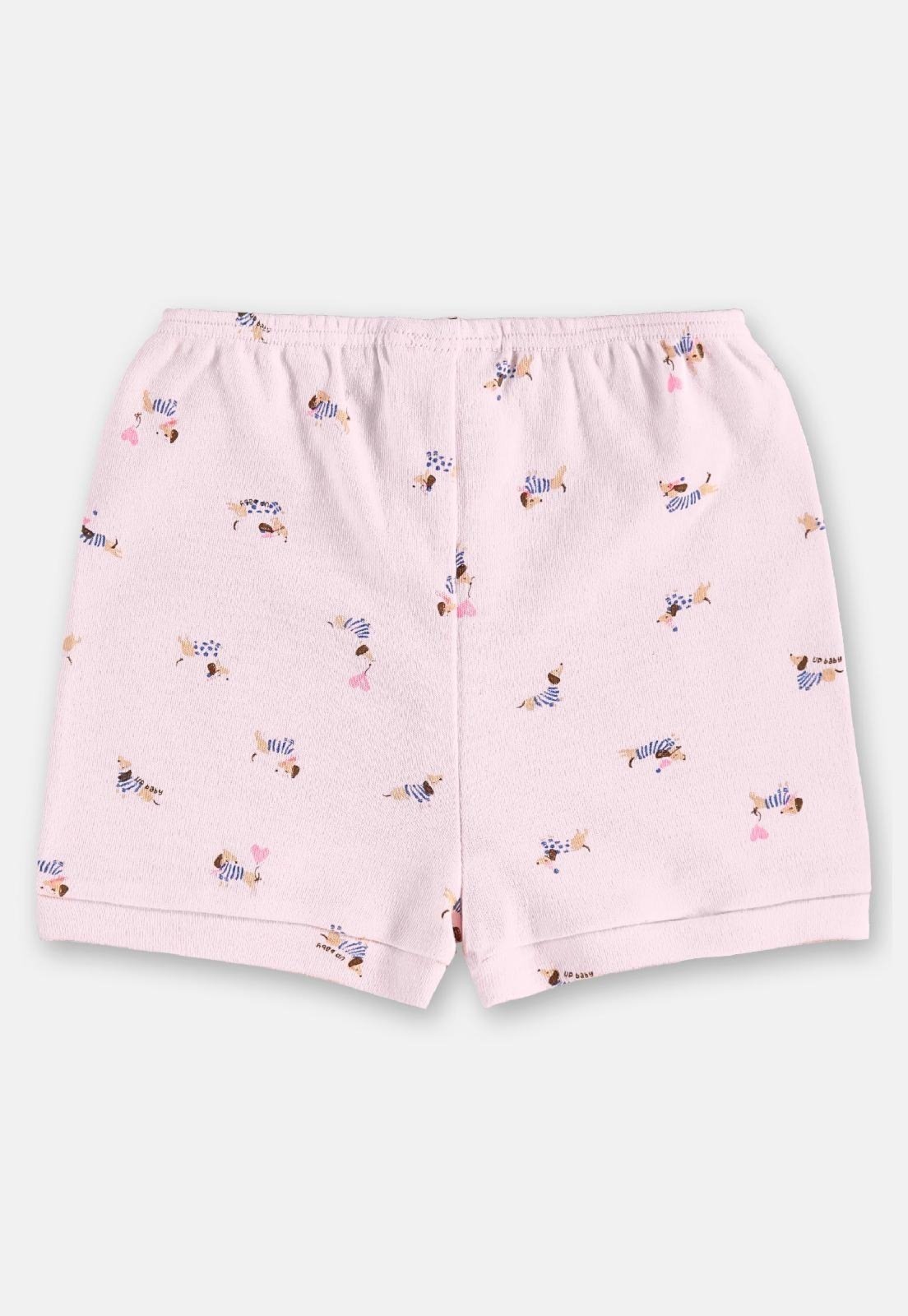 Vista 3 Infantil - Short Menina em Suedine Up Baby branco Up Baby branco