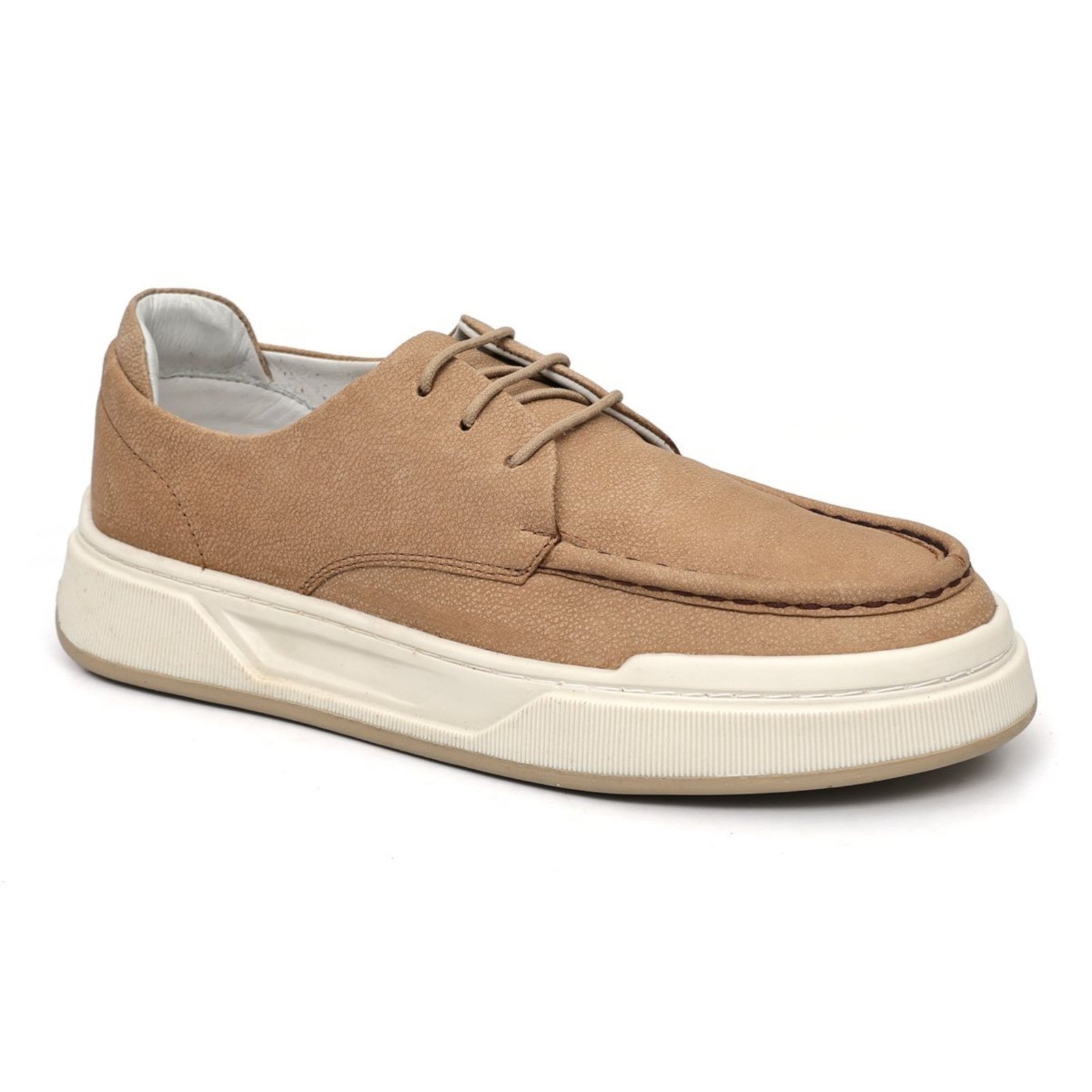 Tênis Casual Masculino Couro Legítimo Sider Confort Sola Alta Mr Light
