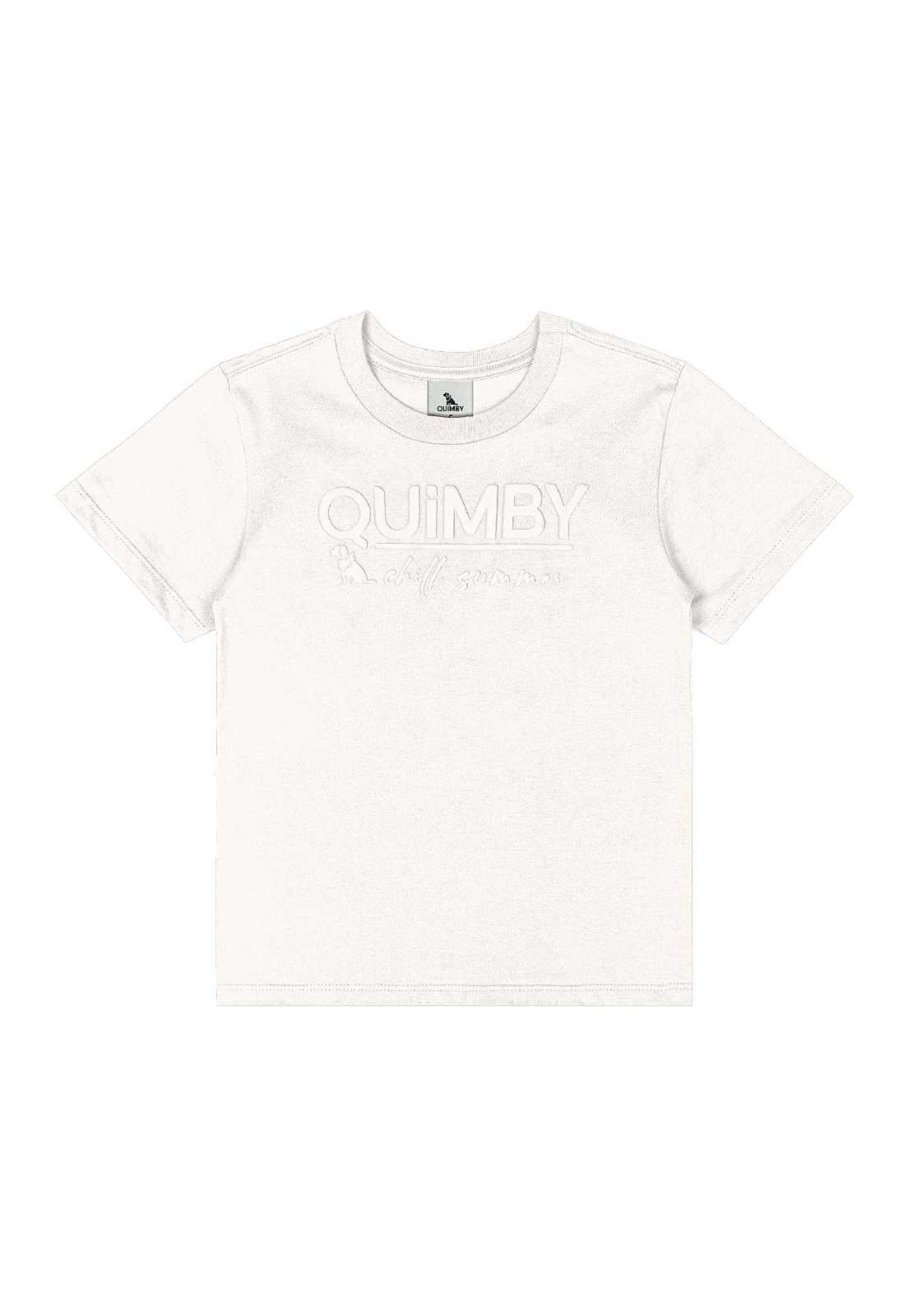 Vista 3 Infantil - Camiseta Menino em Meia Malha Quimby azul Quimby azul