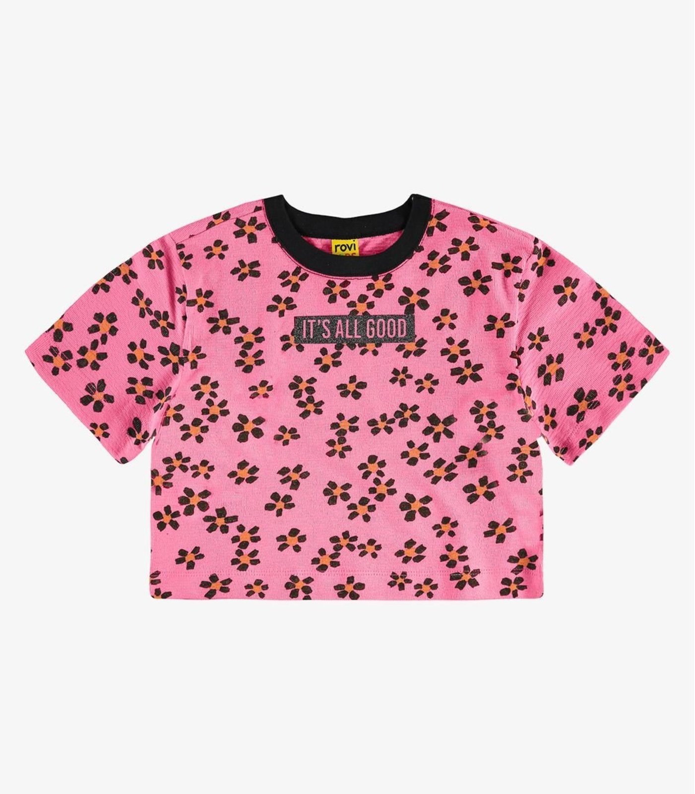 Vista 2 Infantil - Blusa Feminina Malhao Fruit Rovi Rovitex Kids rosa Rovitex Kids rosa
