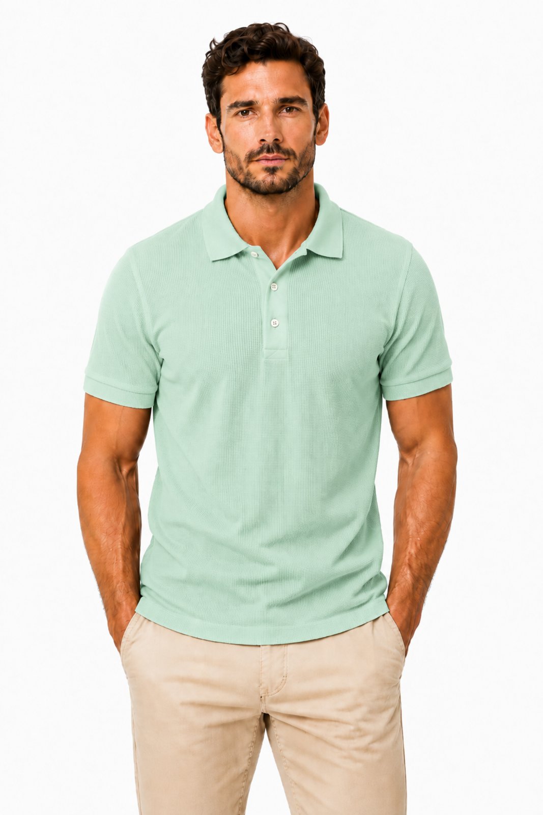 Camisa Masculina D Bell Outlet Fashion Verde Menta