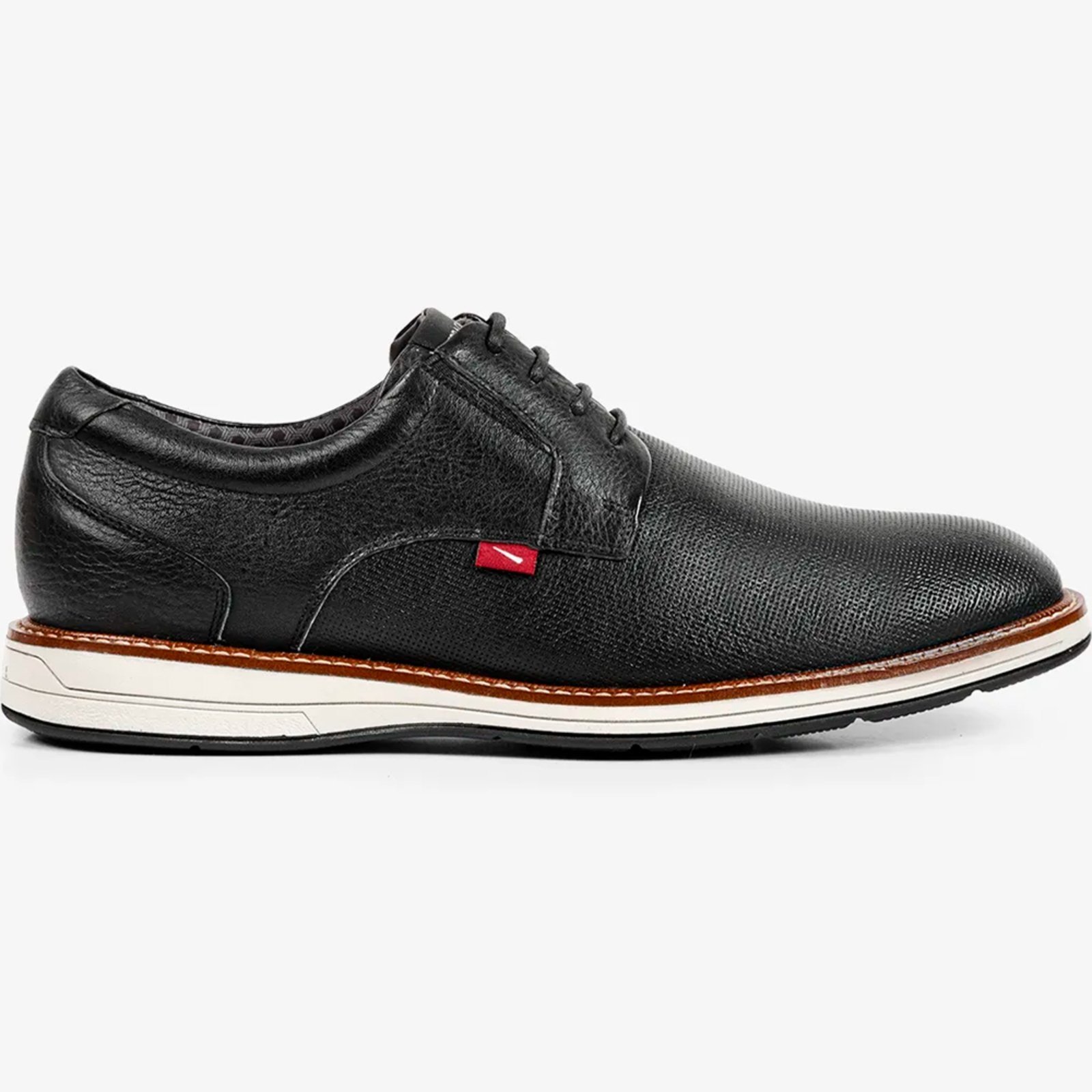 Sapato Ferracini Kingston Preto e Branco Masculino