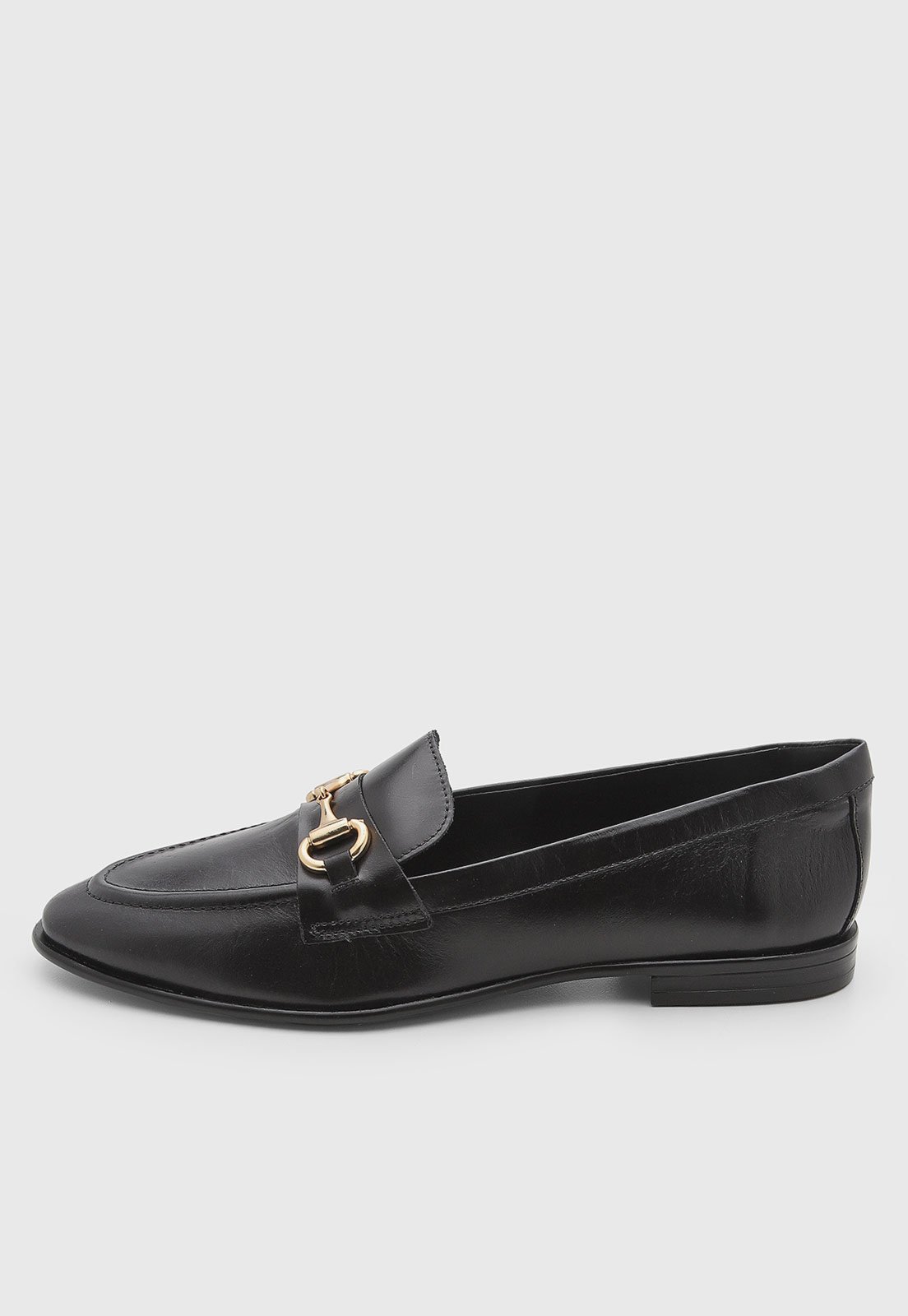 Mocassim Feminino Arezzo Couro Preto
