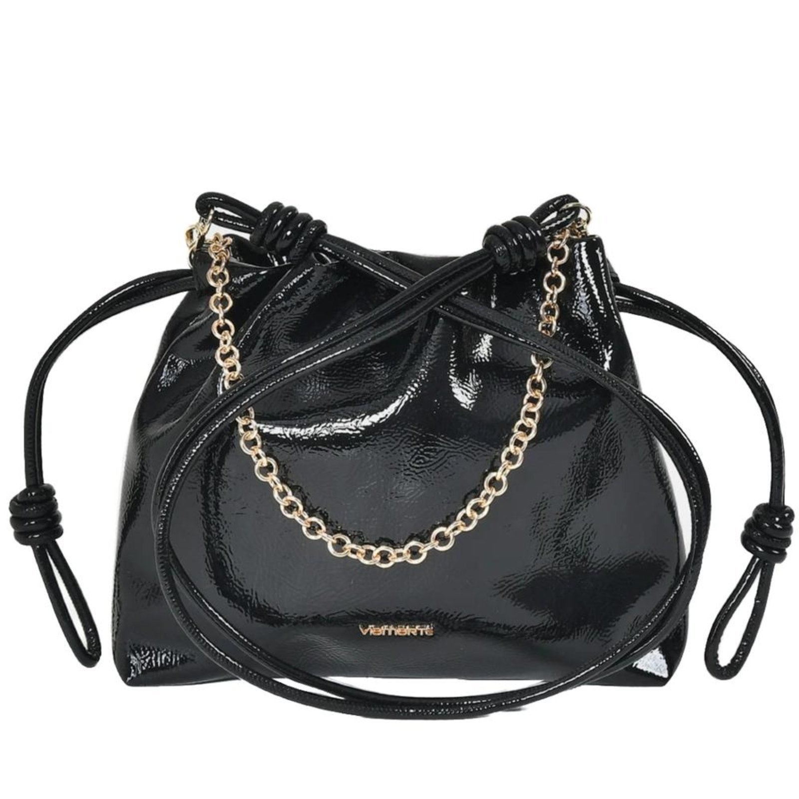 Bolsa Feminina Via Marte com Corrente B2-617 Preto Incolor