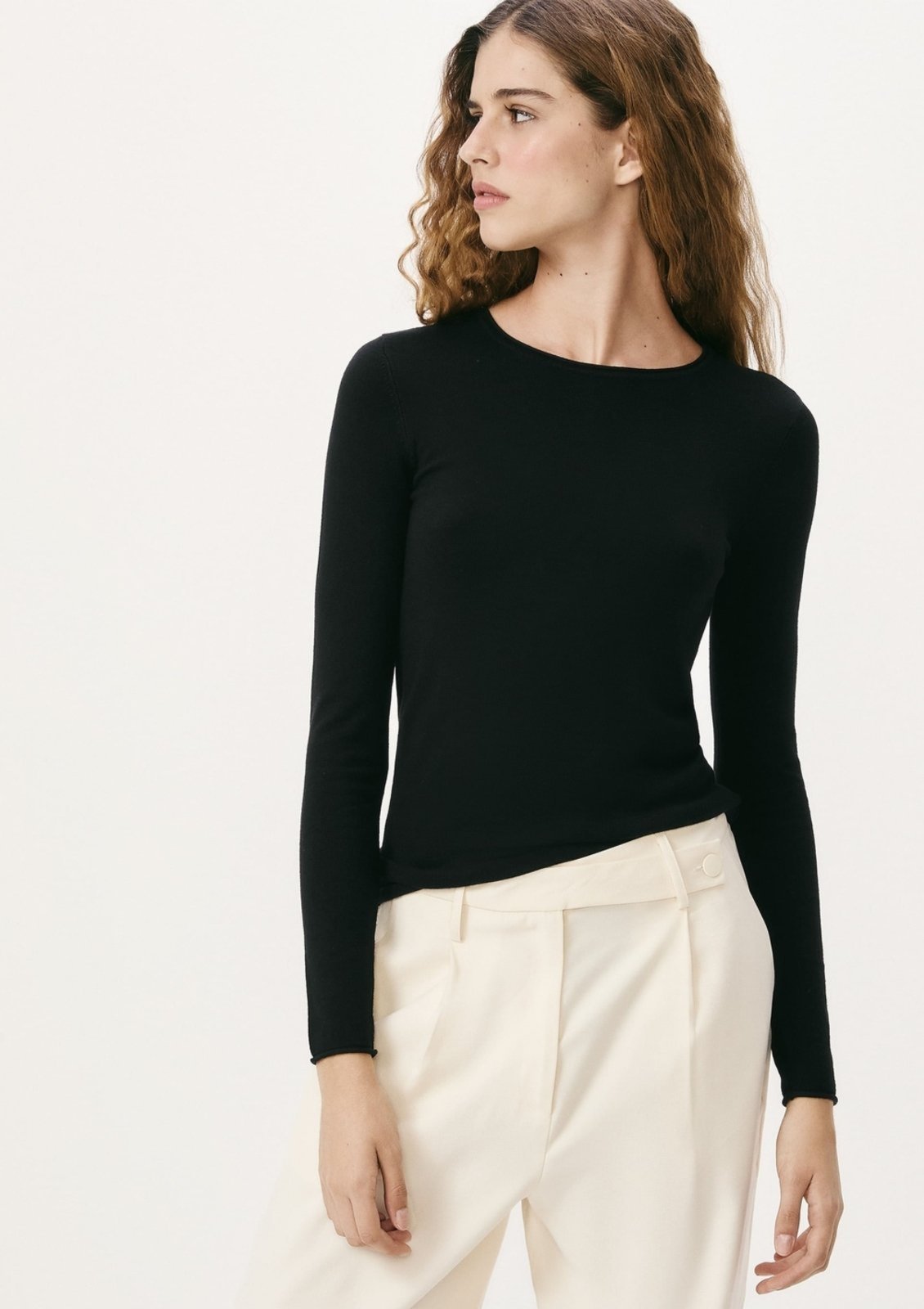 Blusa Feminina Manga Longa Slim Em Tricô Leve Hering