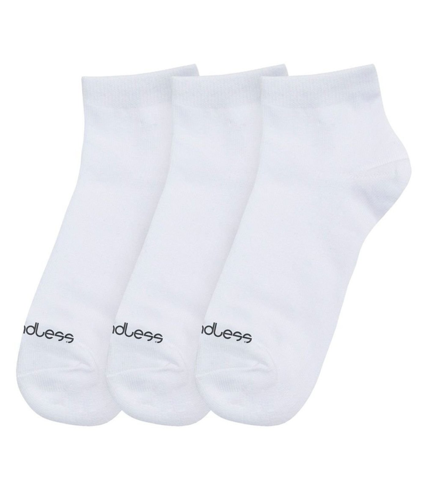 Kit 3 Pares De Meias Cano Curto Adulto Endless Branco