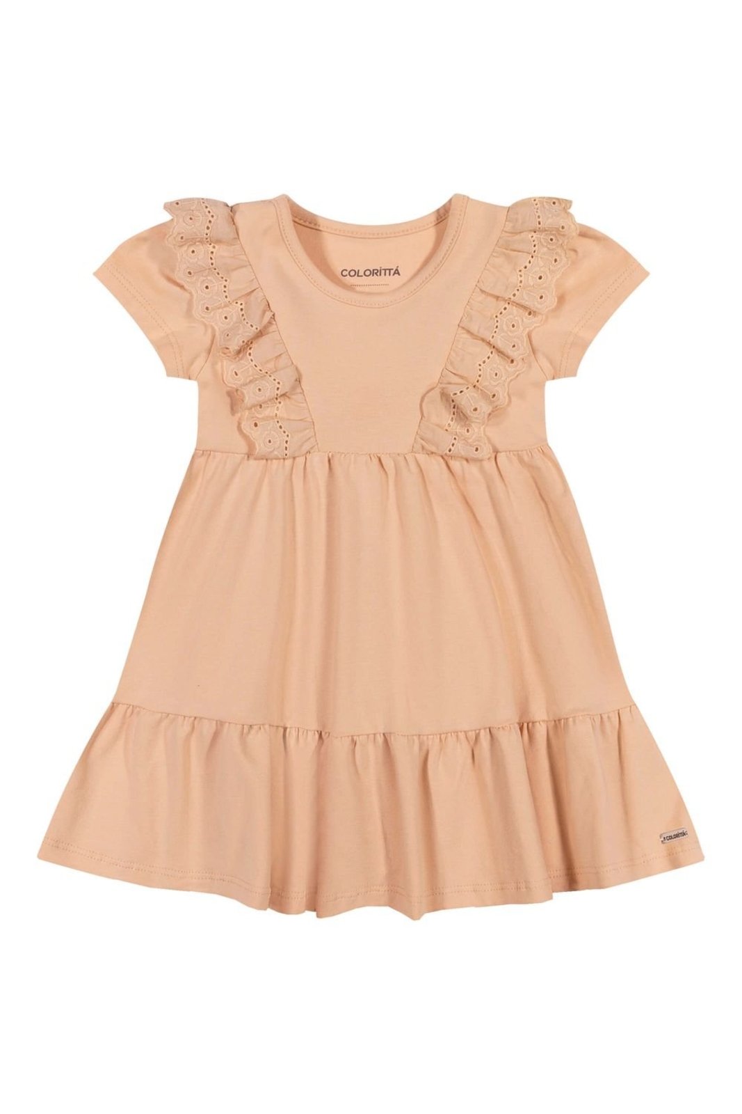 Infantil - Vestido Menina Renda Colorittá Bege