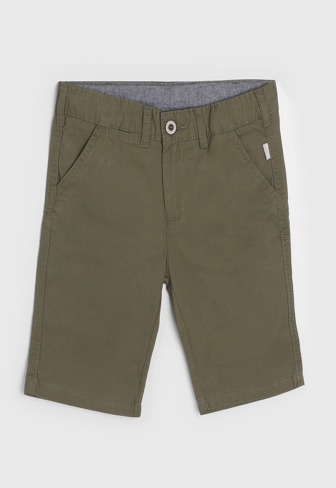Infantil - Bermuda Sarja Hering Chino Verde